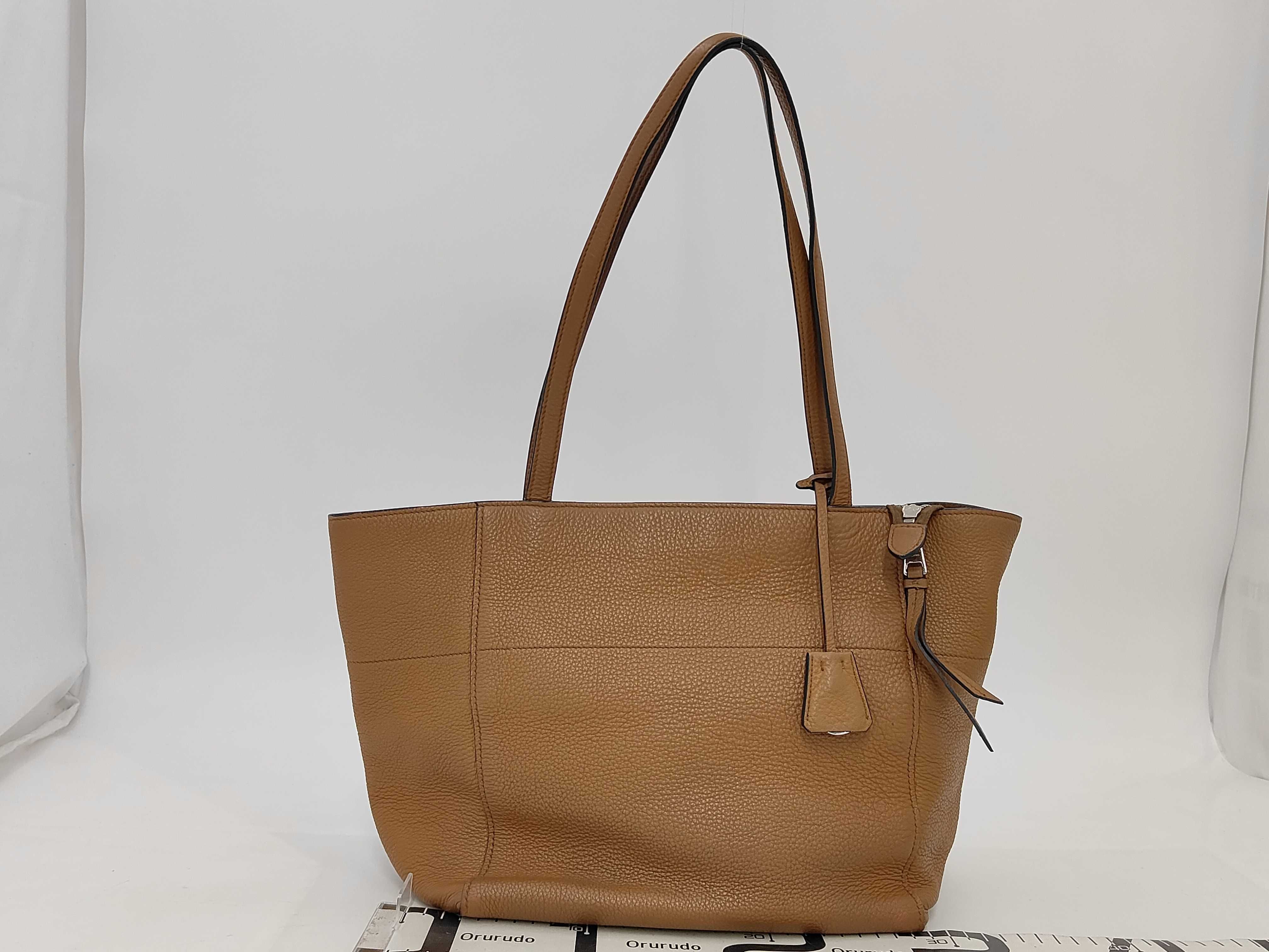 Vitello Phoenix Leather Shopping Tote Bag — view 2