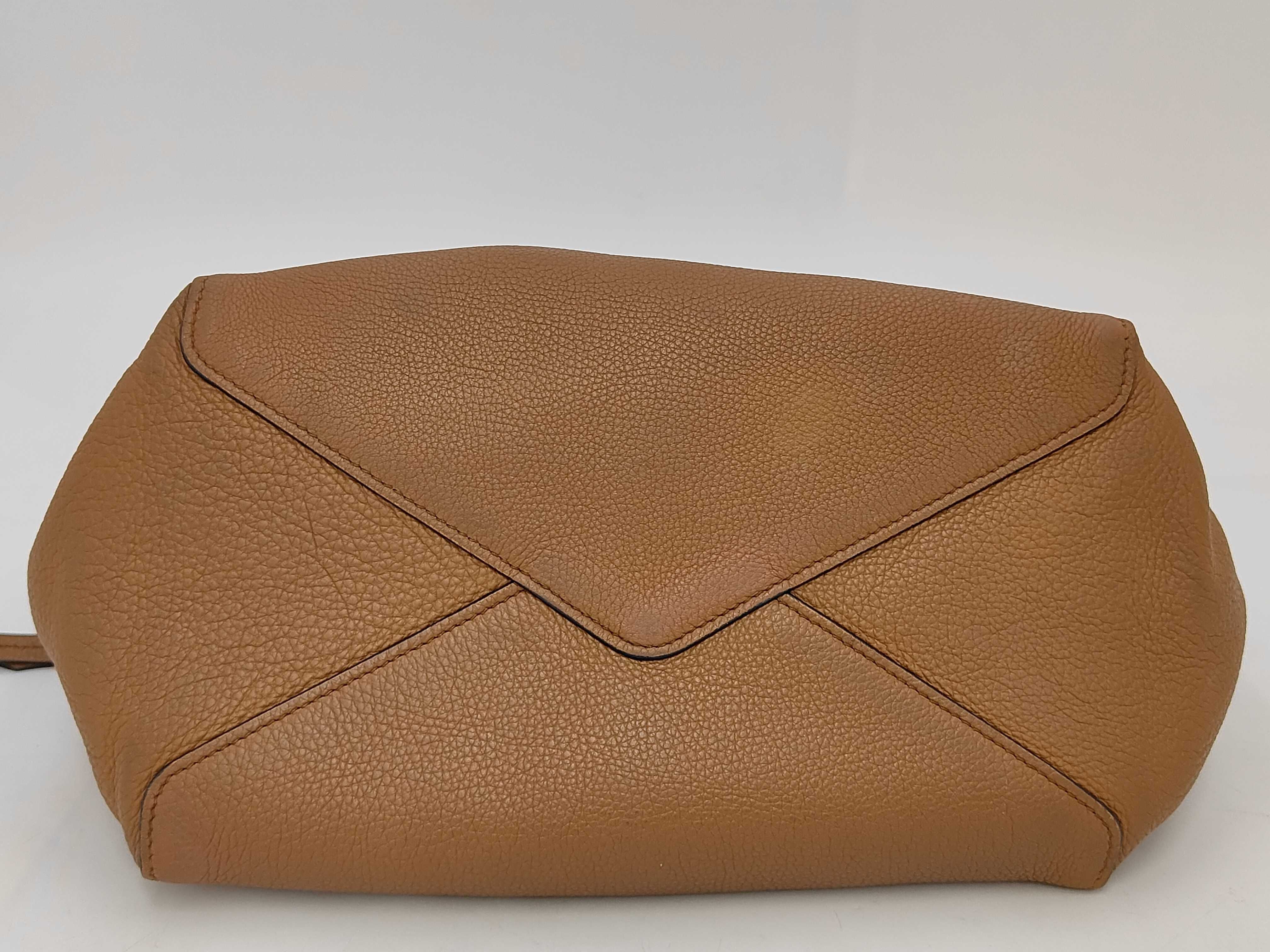 Vitello Phoenix Leather Shopping Tote Bag — view 4