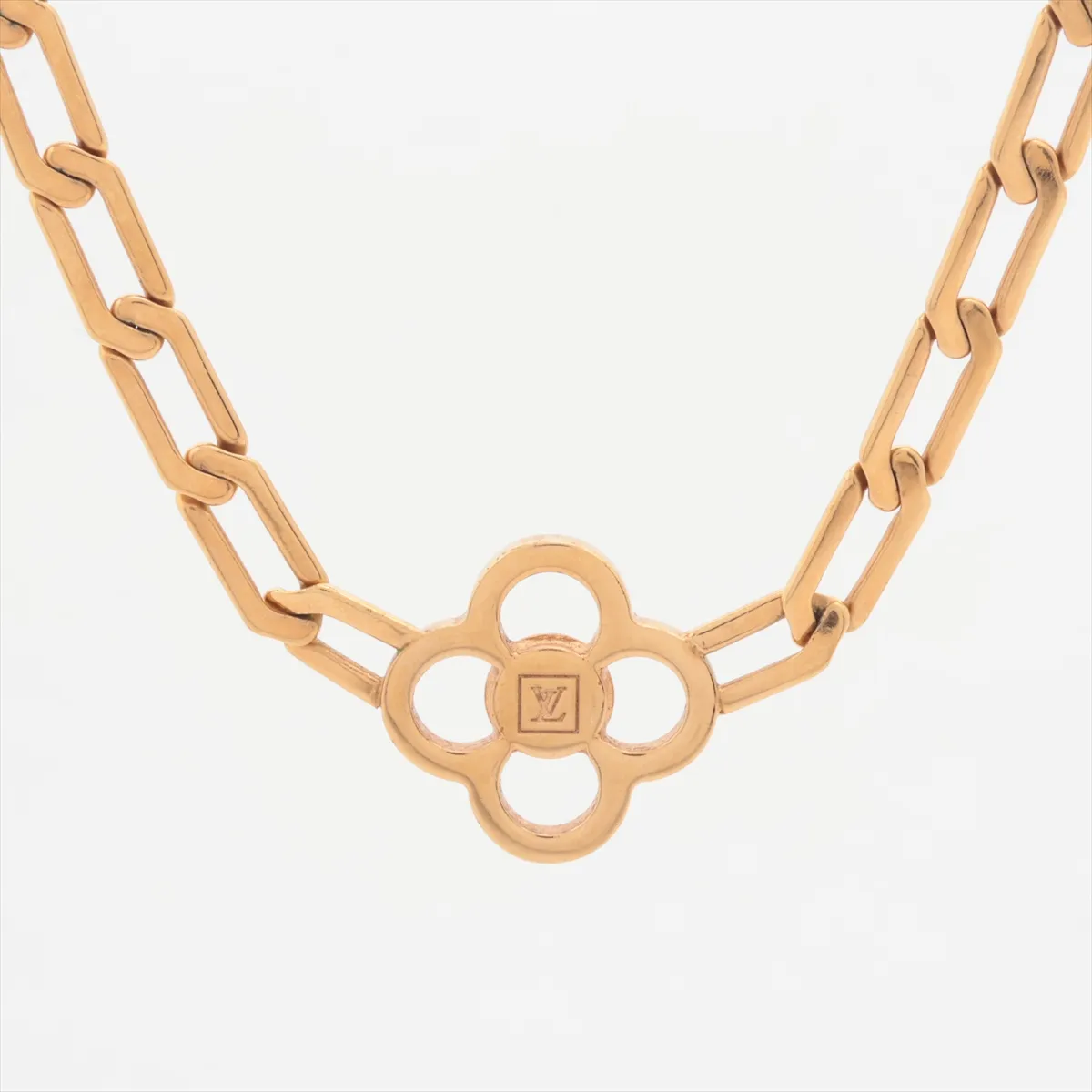 M66092 Collier Flower Power LE0120 Necklace, GP x Rhinestone, Gold, — view 2
