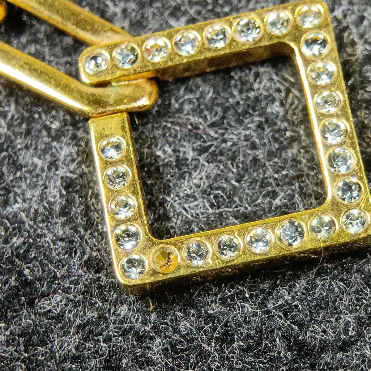 M66092 Collier Flower Power LE0120 Necklace, GP x Rhinestone, Gold, — view 6