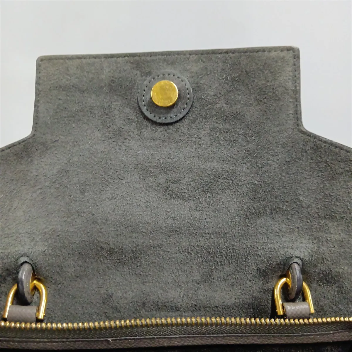 Belt Bag Micro Leather 2-Way Handbag, Gray — view 15