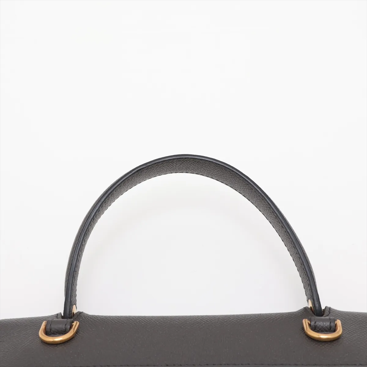 Belt Bag Micro Leather 2-Way Handbag, Gray — view 6