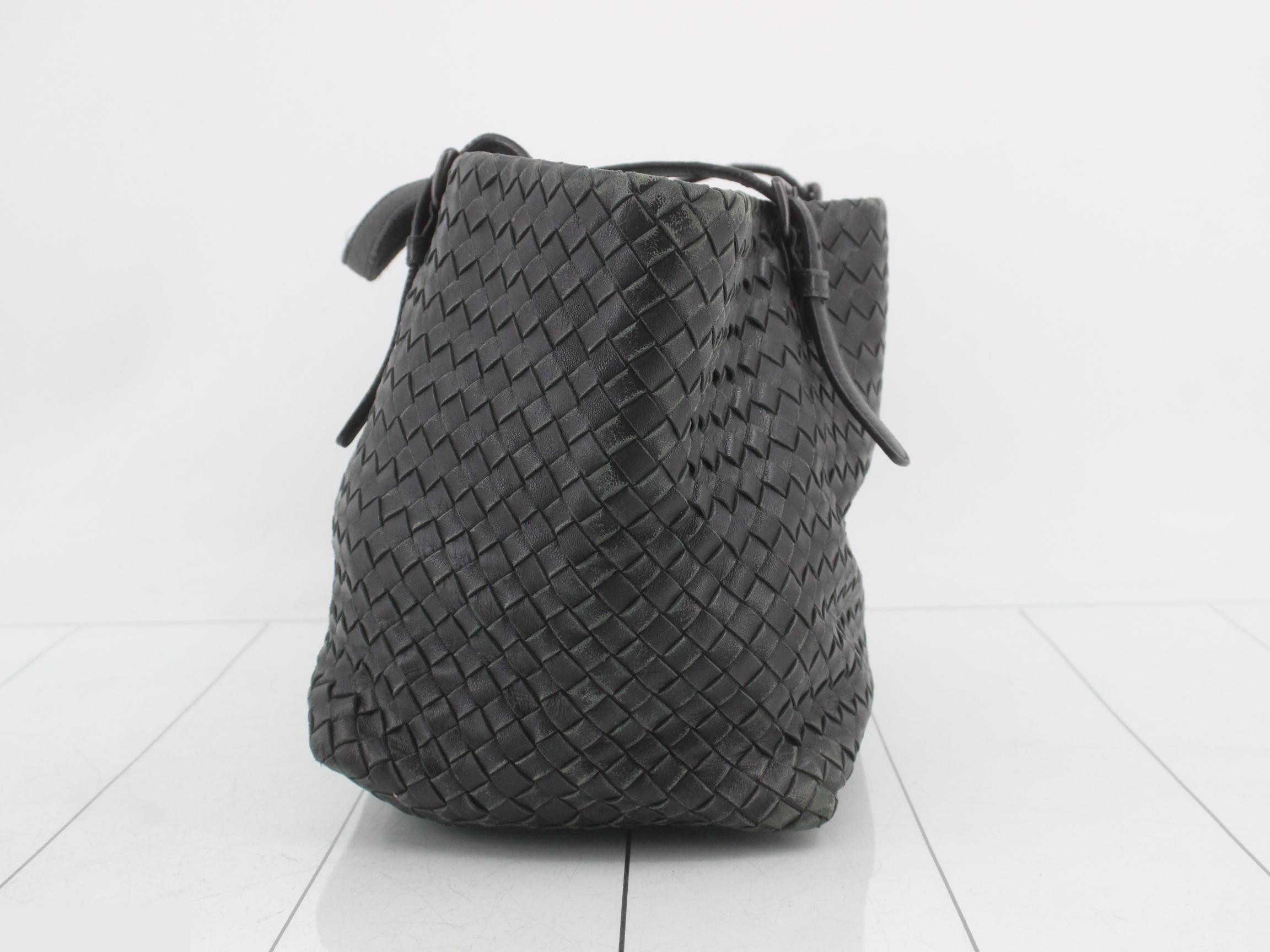 Intrecciato handbag, black — view 4