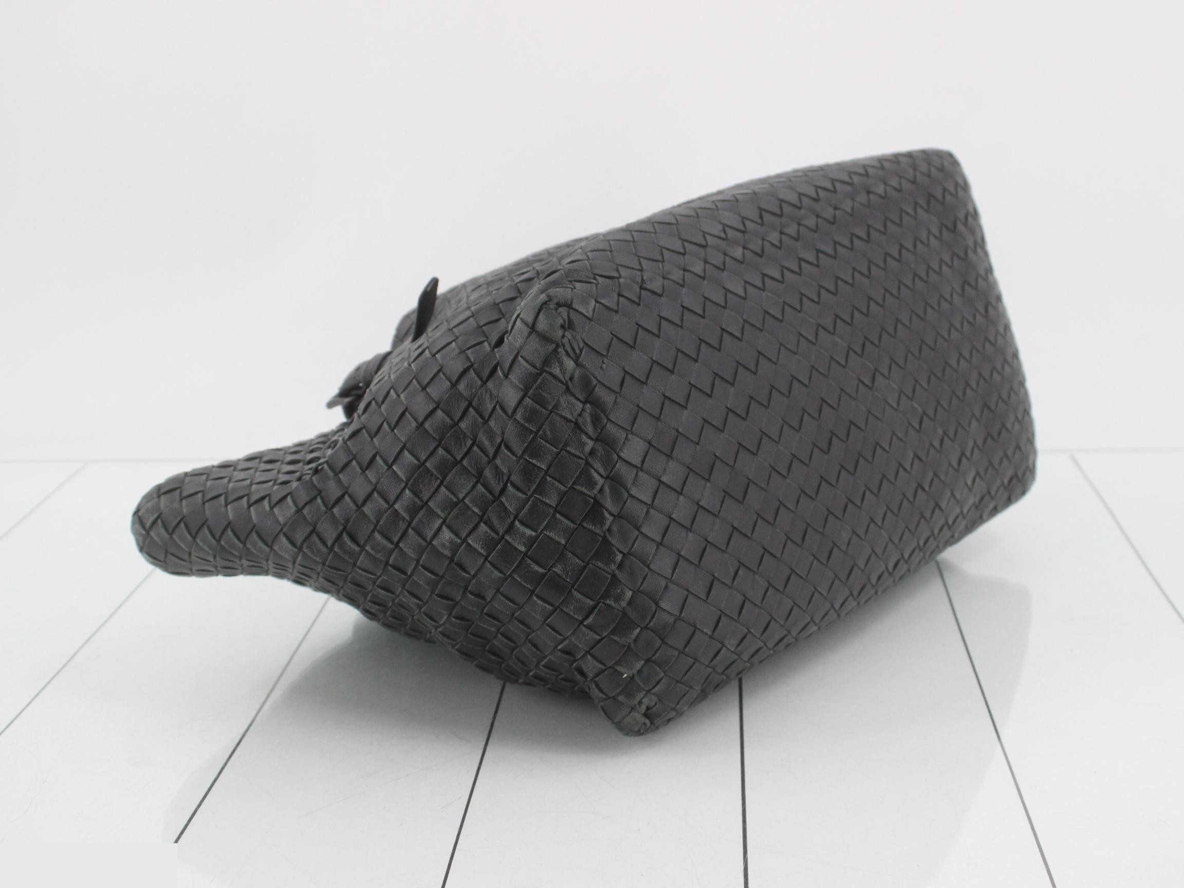 Intrecciato handbag, black — view 5