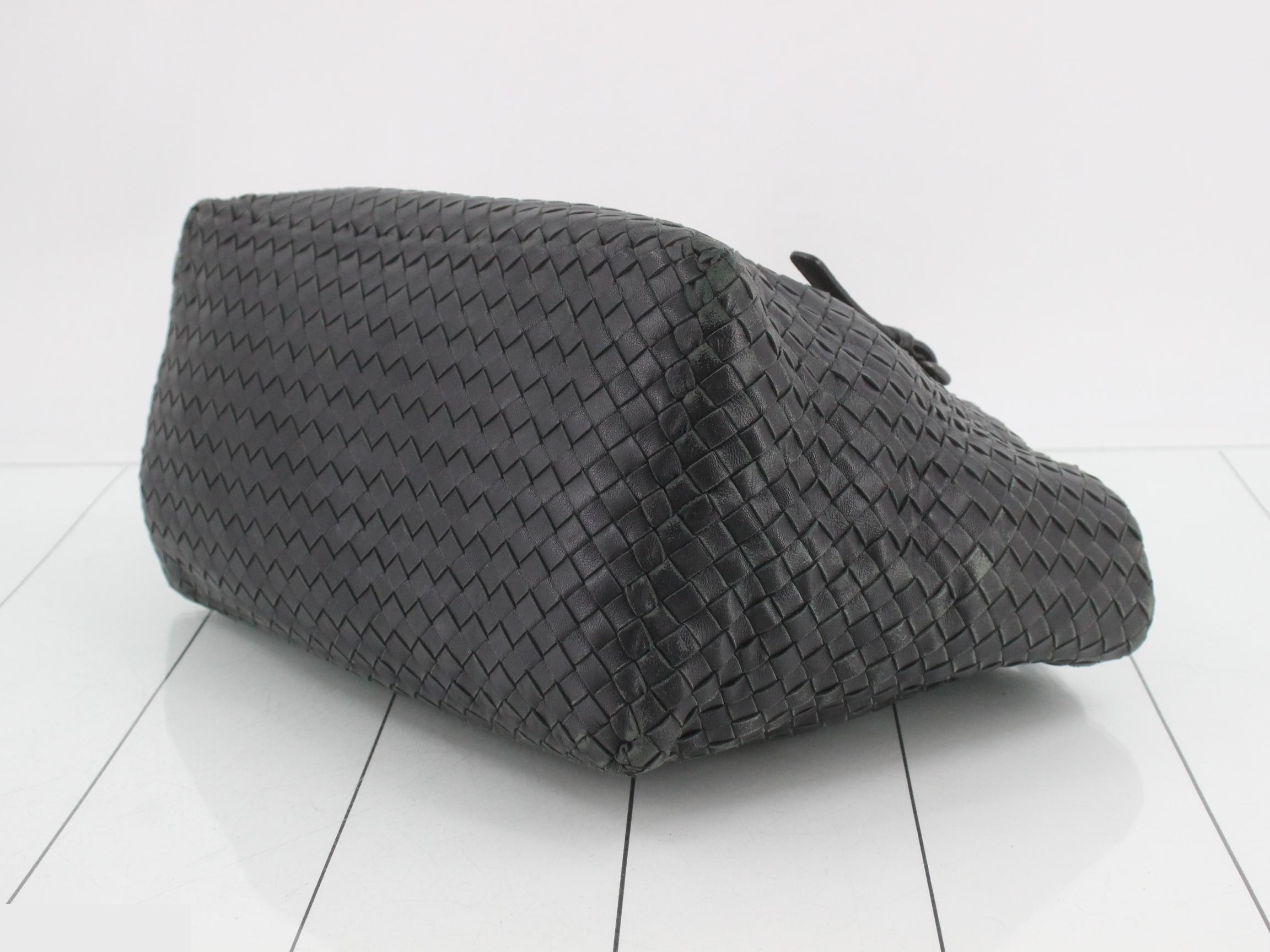 Intrecciato handbag, black — view 6