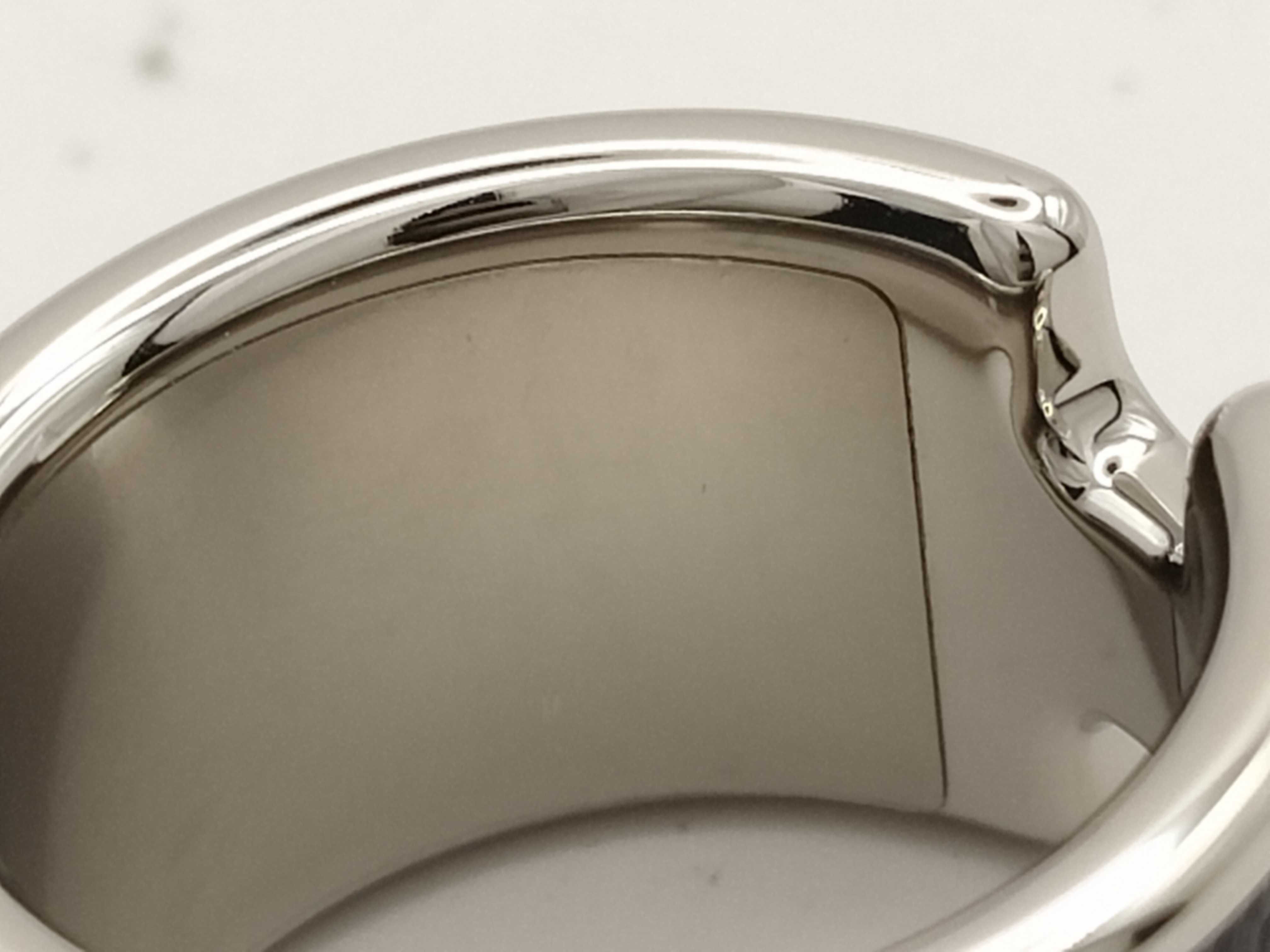 Olympe Ring GM Olympe Ring Metal Veau Madame Black x Silver Ring — view 10