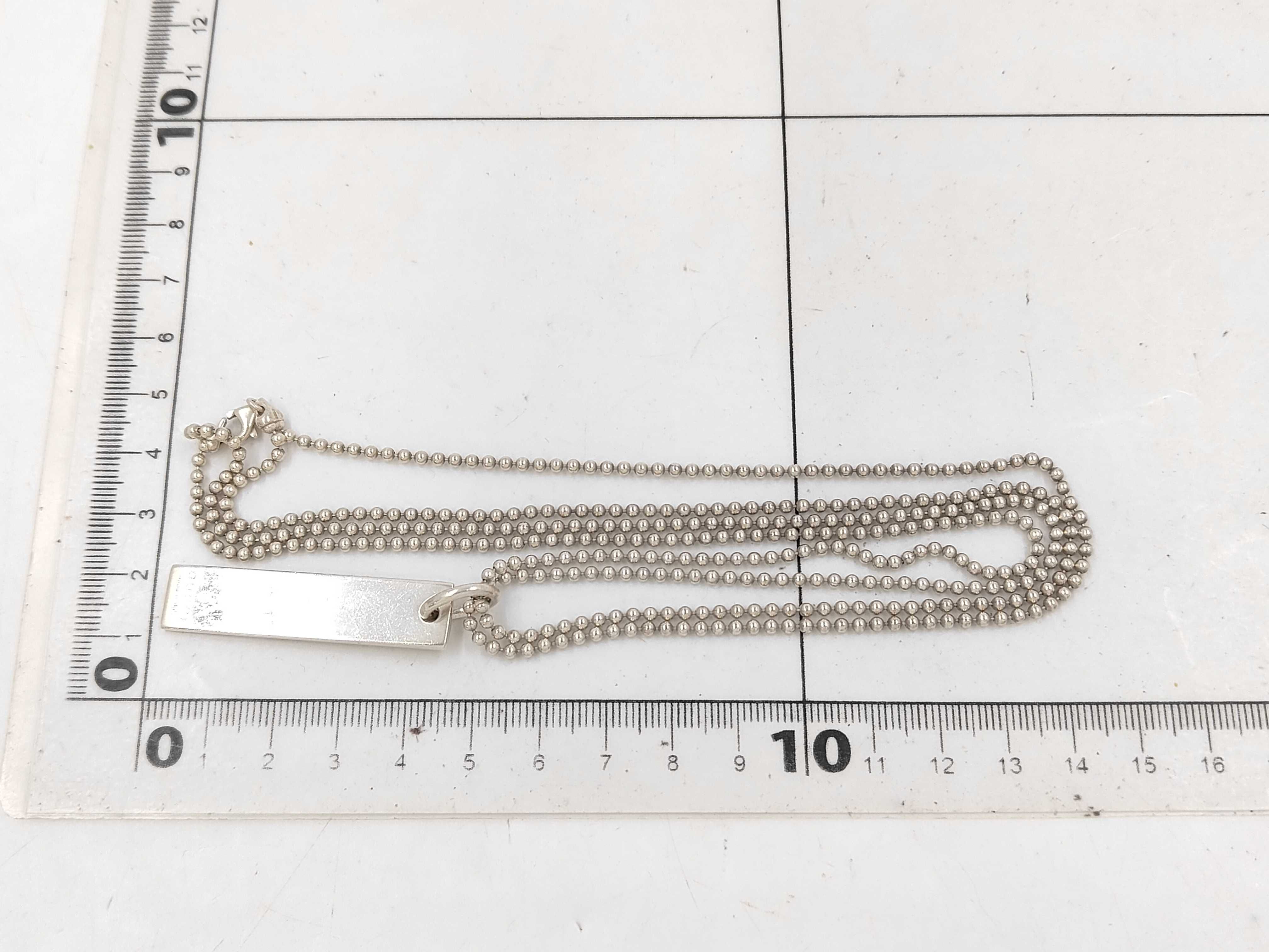 925 Sterling Silver Ball Chain Necklace (23.8g) — view 4
