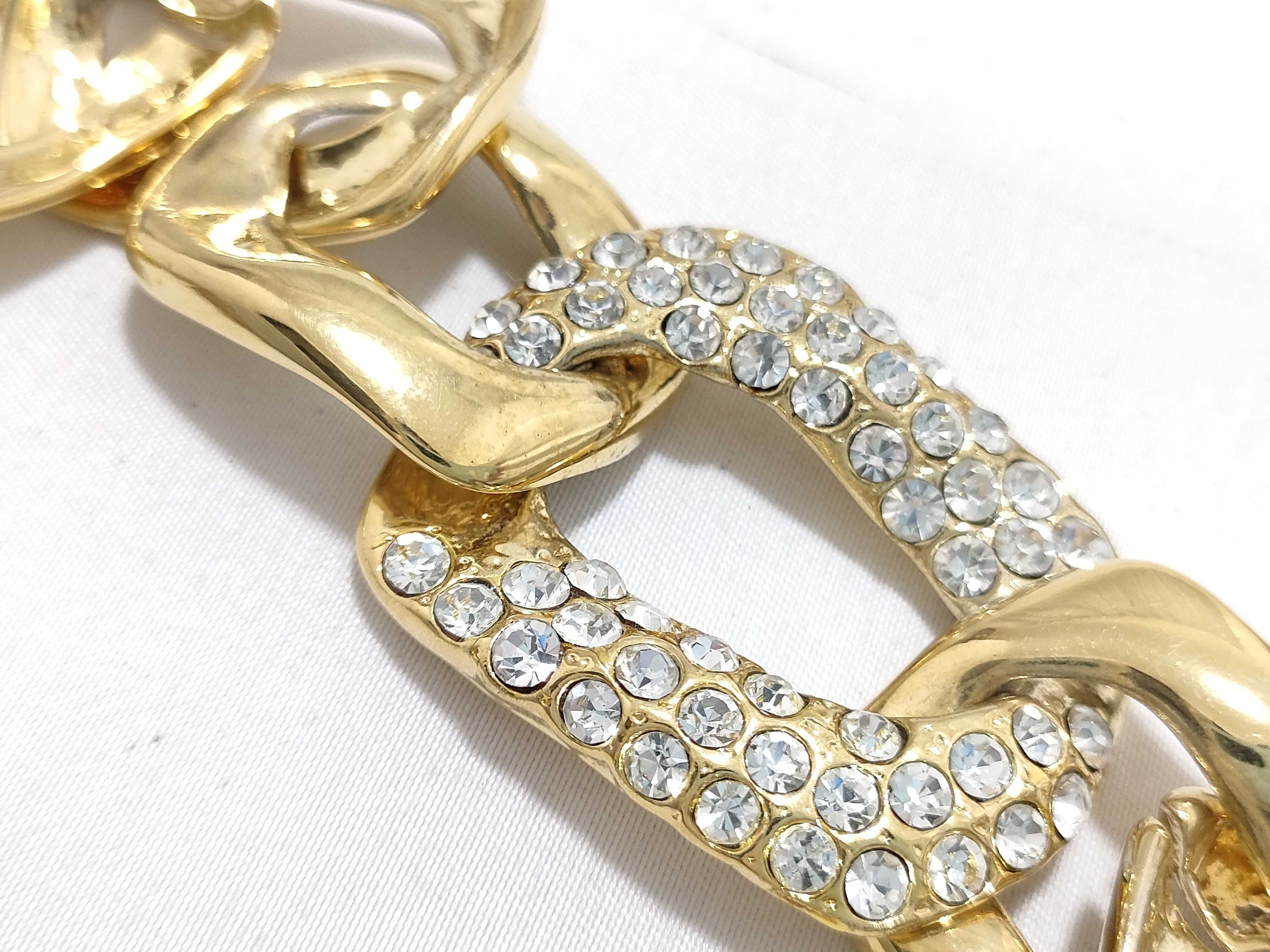 Gold Rhinestone Bracelet Bracelet/Bangle — view 5