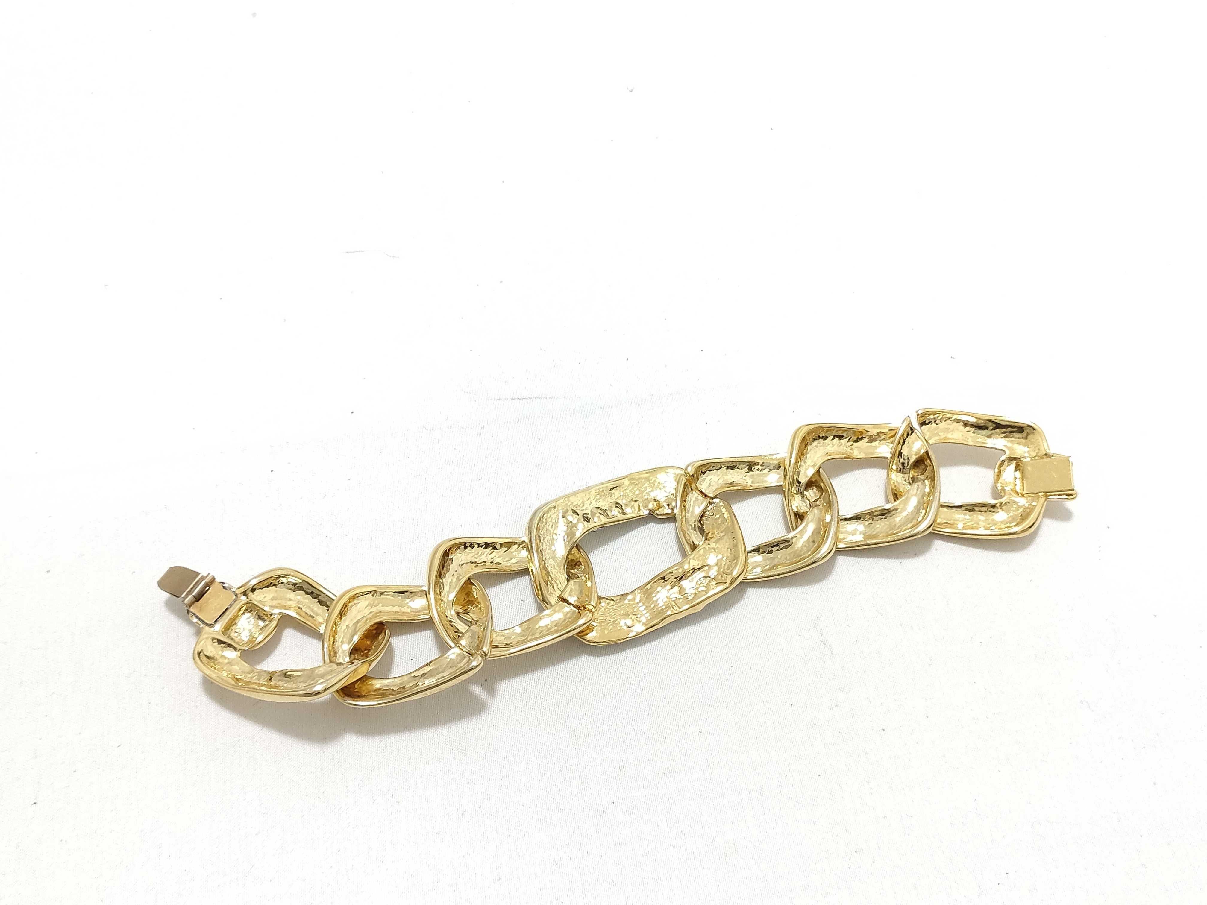 Gold Rhinestone Bracelet Bracelet/Bangle — view 6