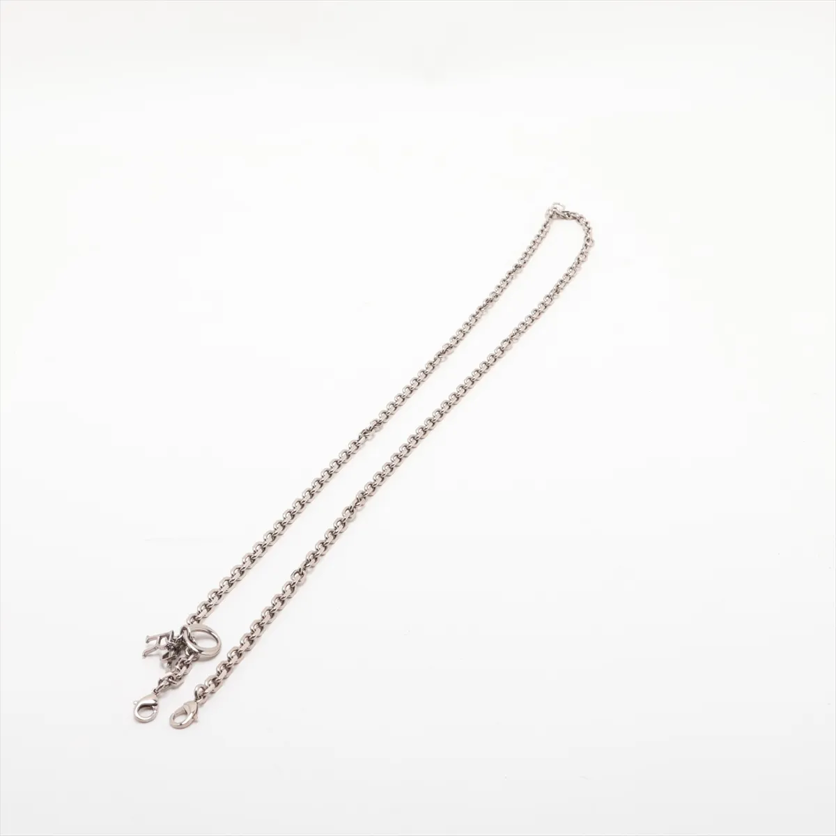 Calf Hair x Leather Chain Shoulder Bag Brown x White — view 5