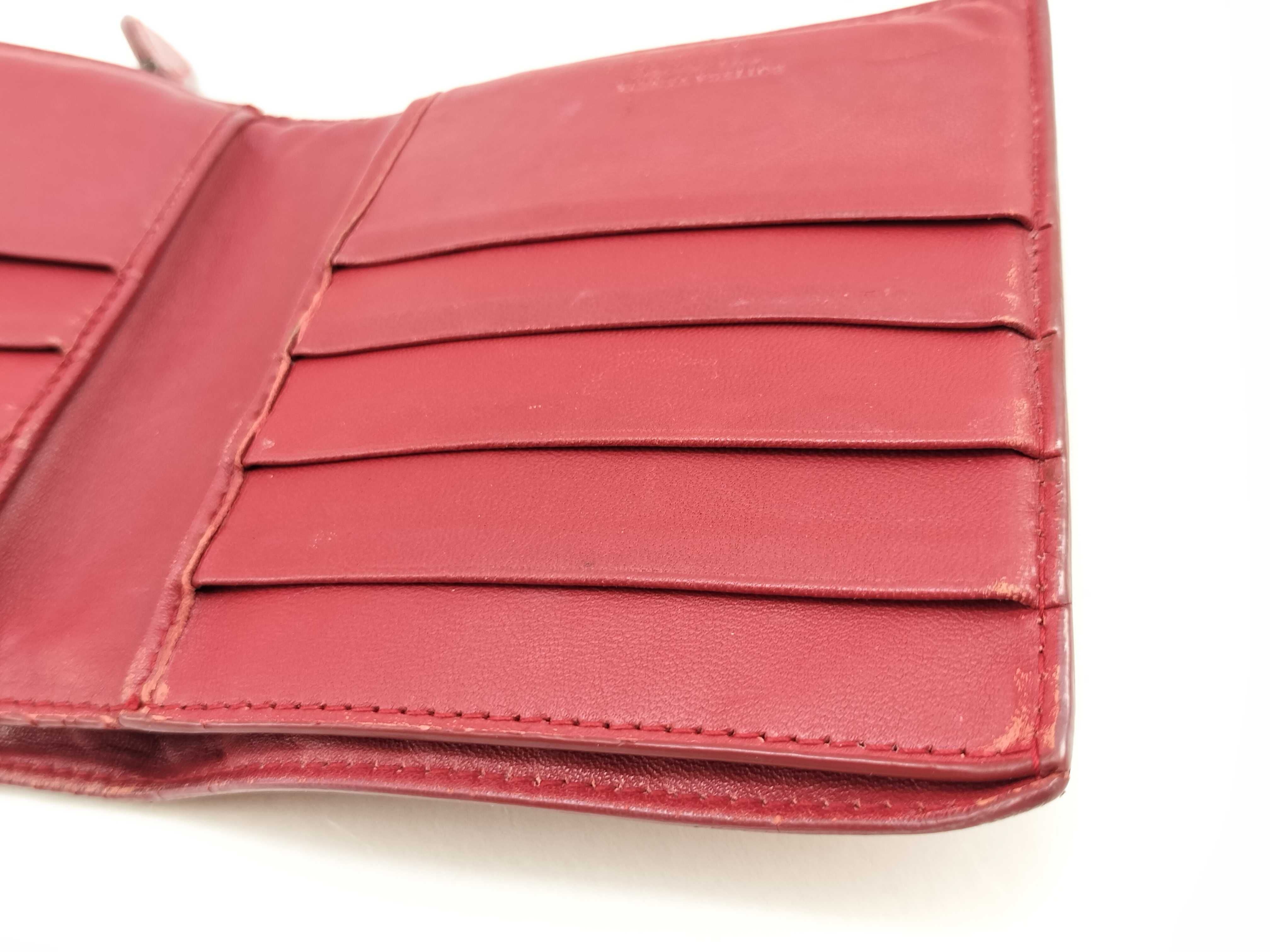 Intrecciato Bi-fold Wallet, Red — view 11