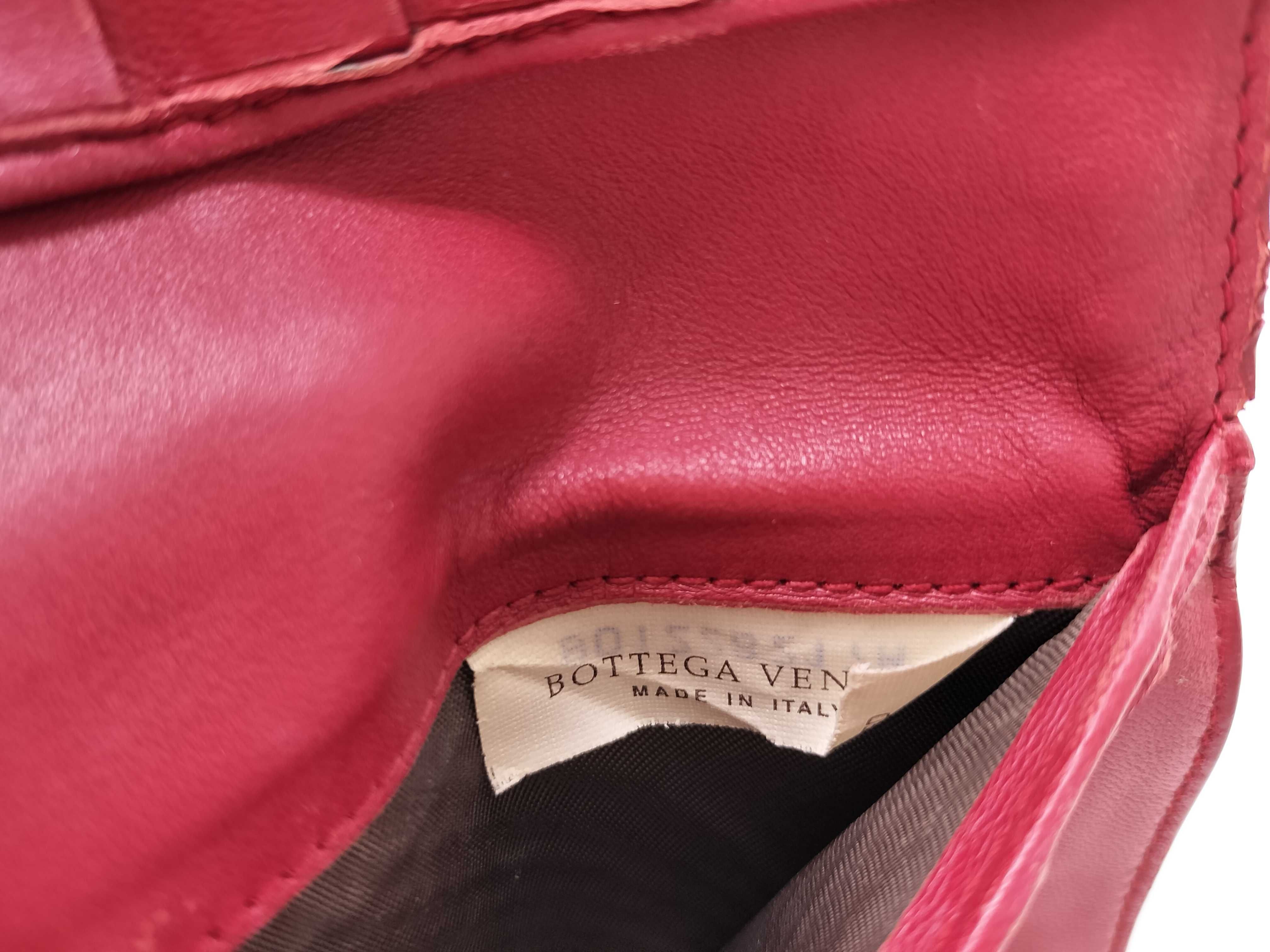 Intrecciato Bi-fold Wallet, Red — view 14
