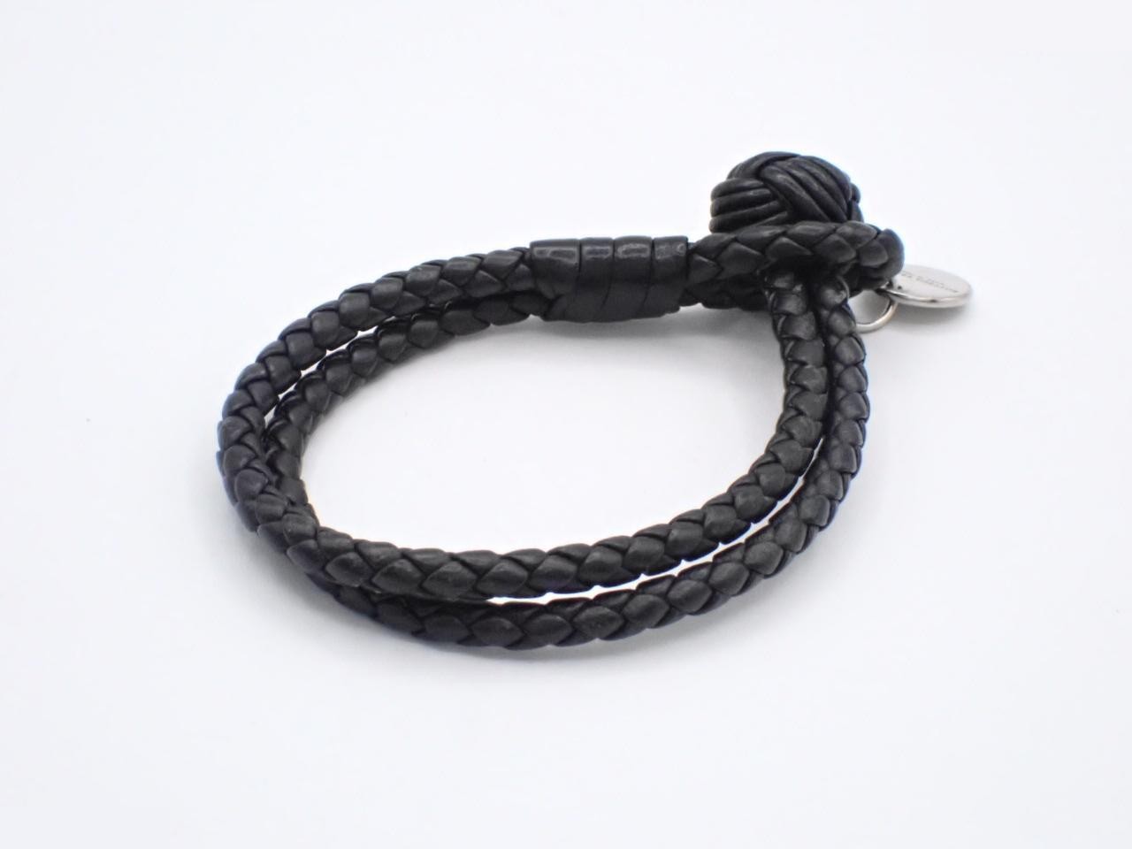 Intrecciato (small items) - Bracelet/Bangle (leather/fabric) - Wrist circumference approximately 19cm — view 2