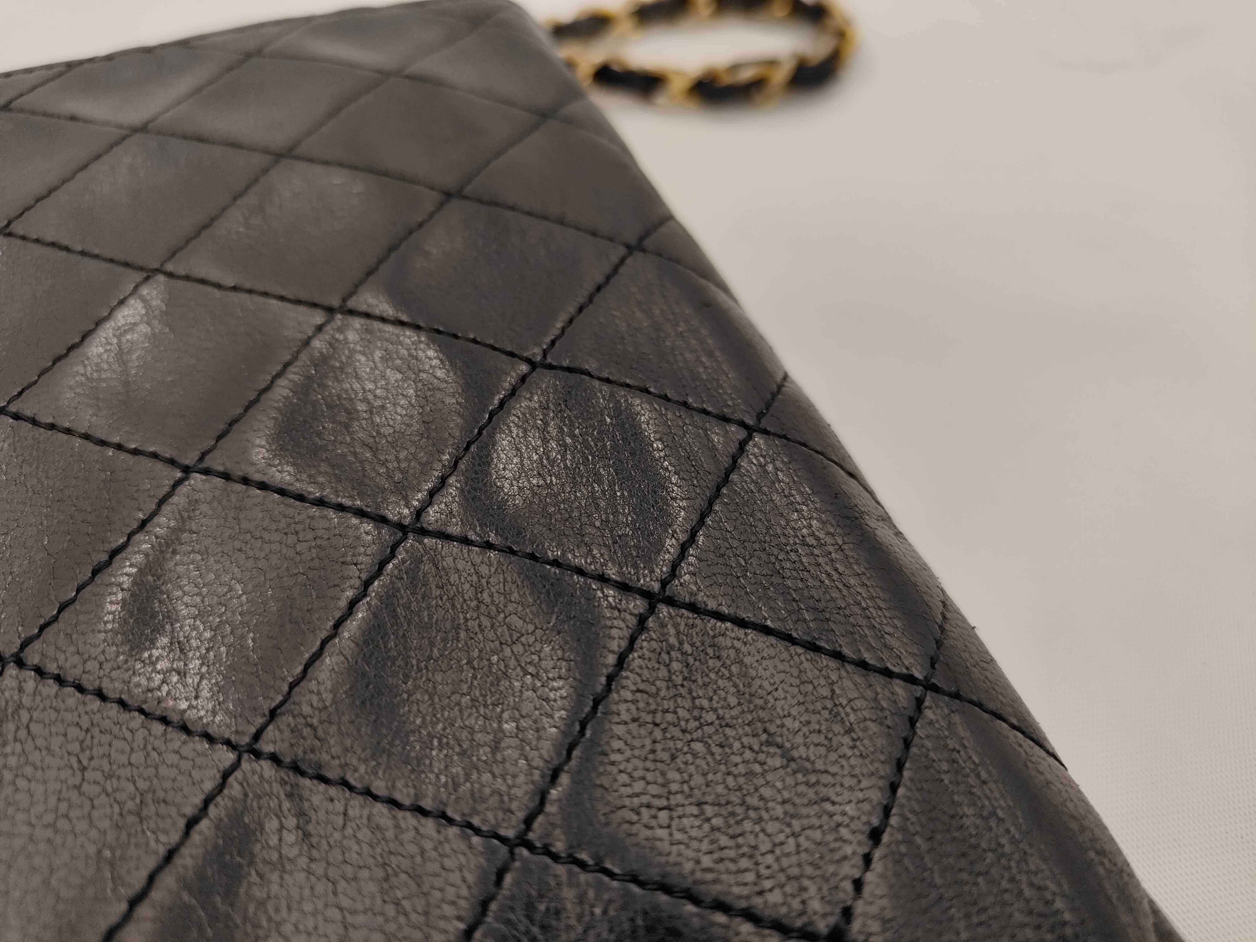 Lambskin Push-Lock Matelassé Shoulder Bag — view 14