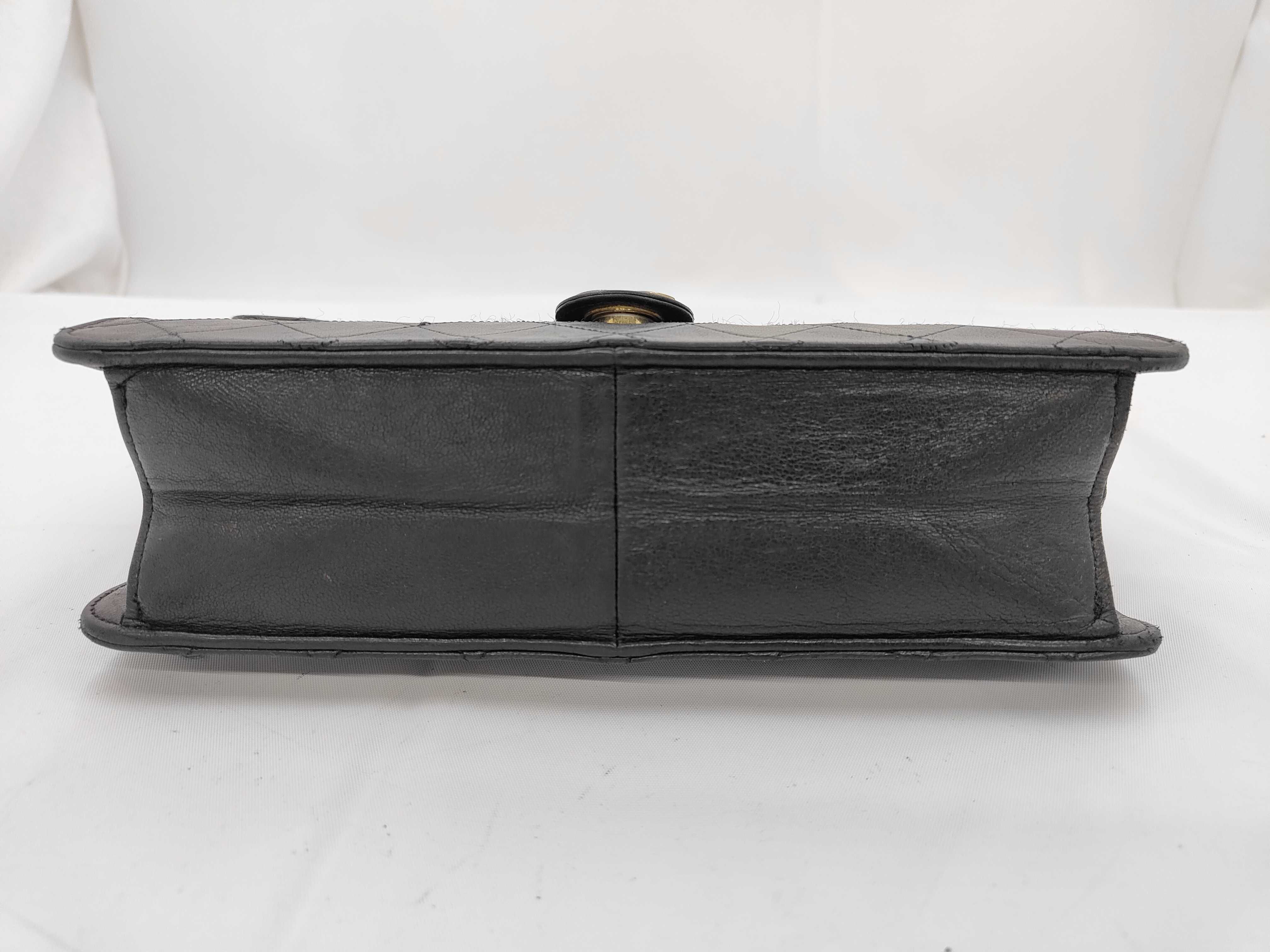 Lambskin Push-Lock Matelassé Shoulder Bag — view 5