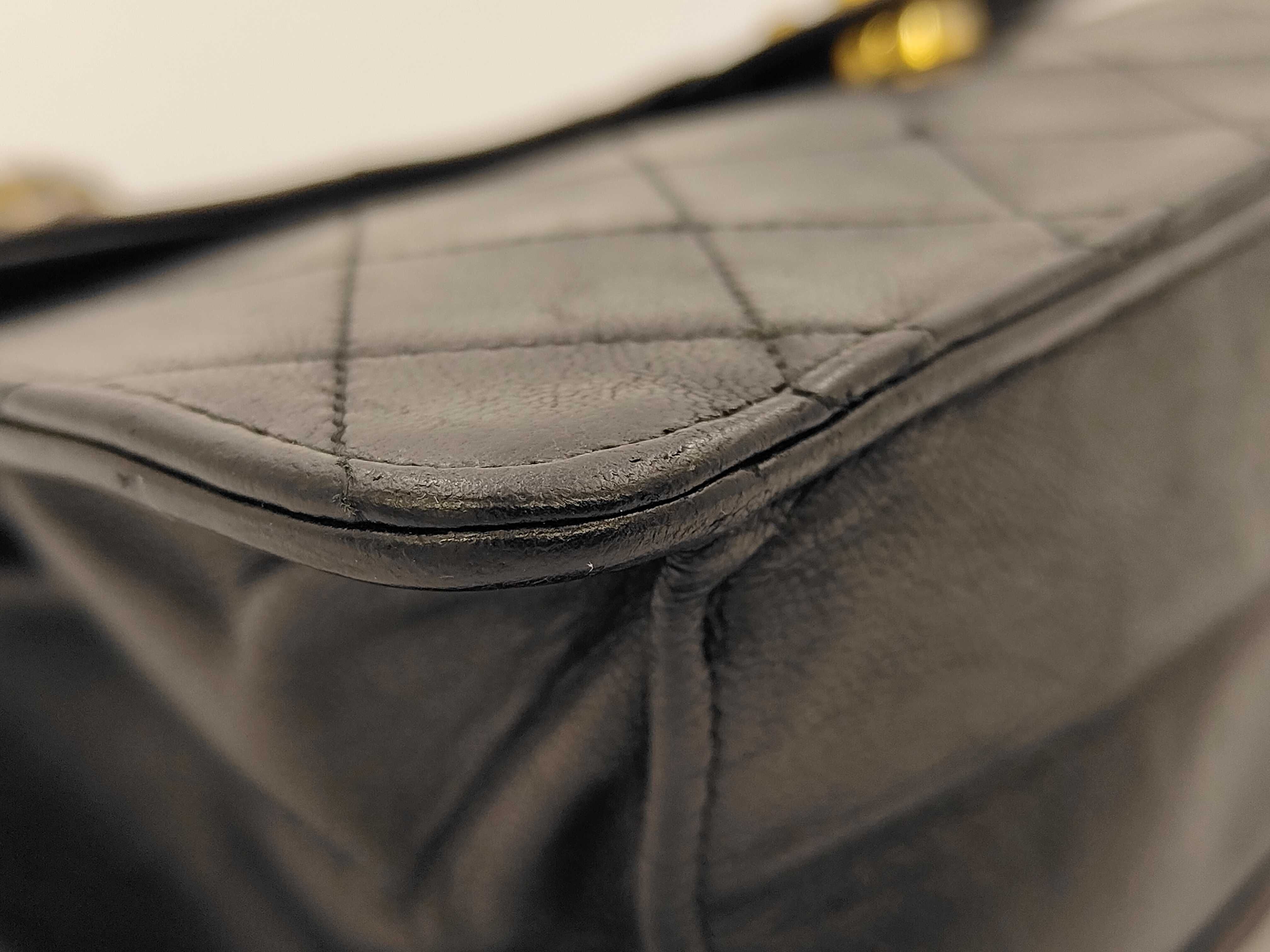 Lambskin Push-Lock Matelassé Shoulder Bag — view 6