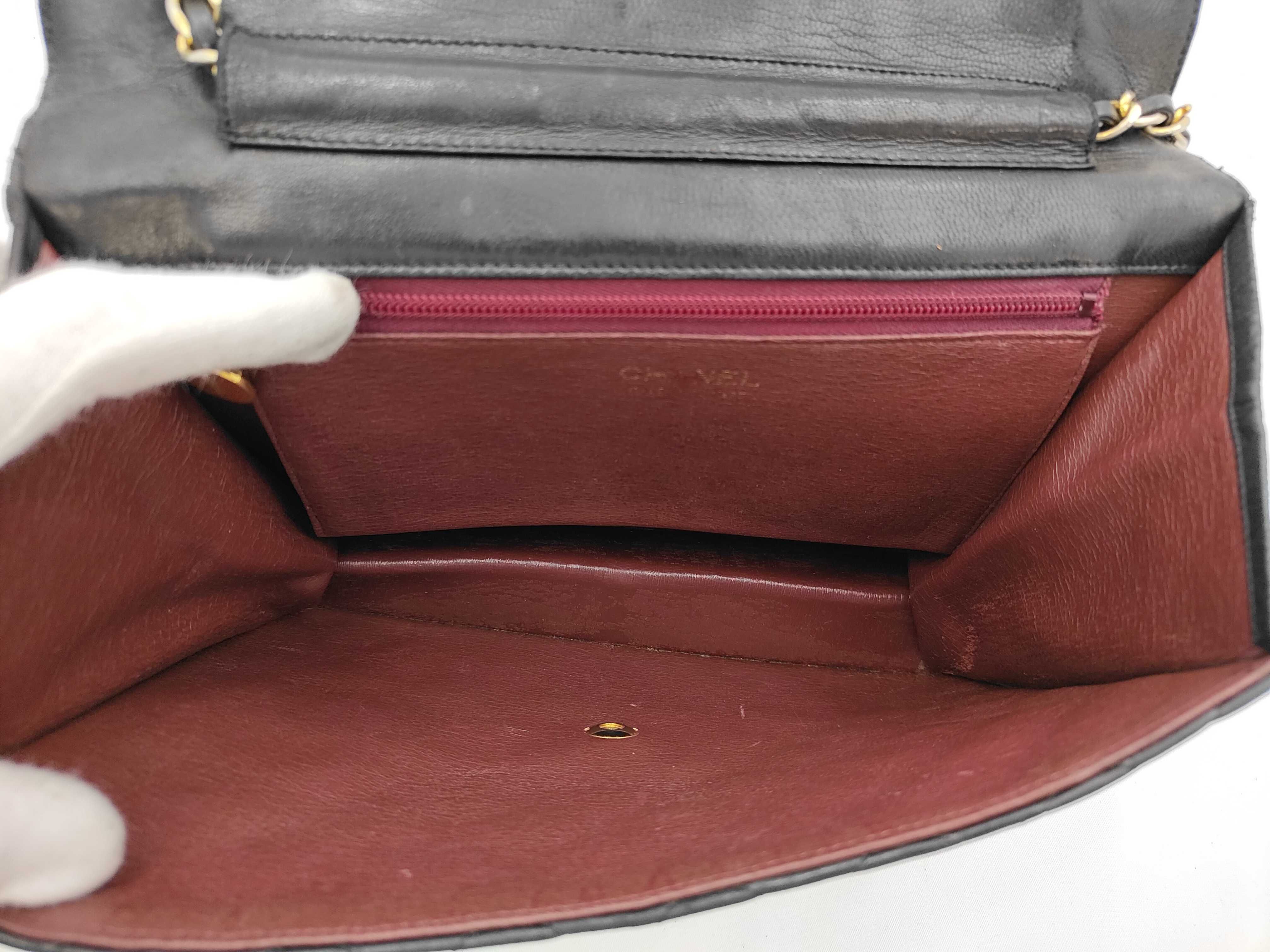 Lambskin Push-Lock Matelassé Shoulder Bag — view 9