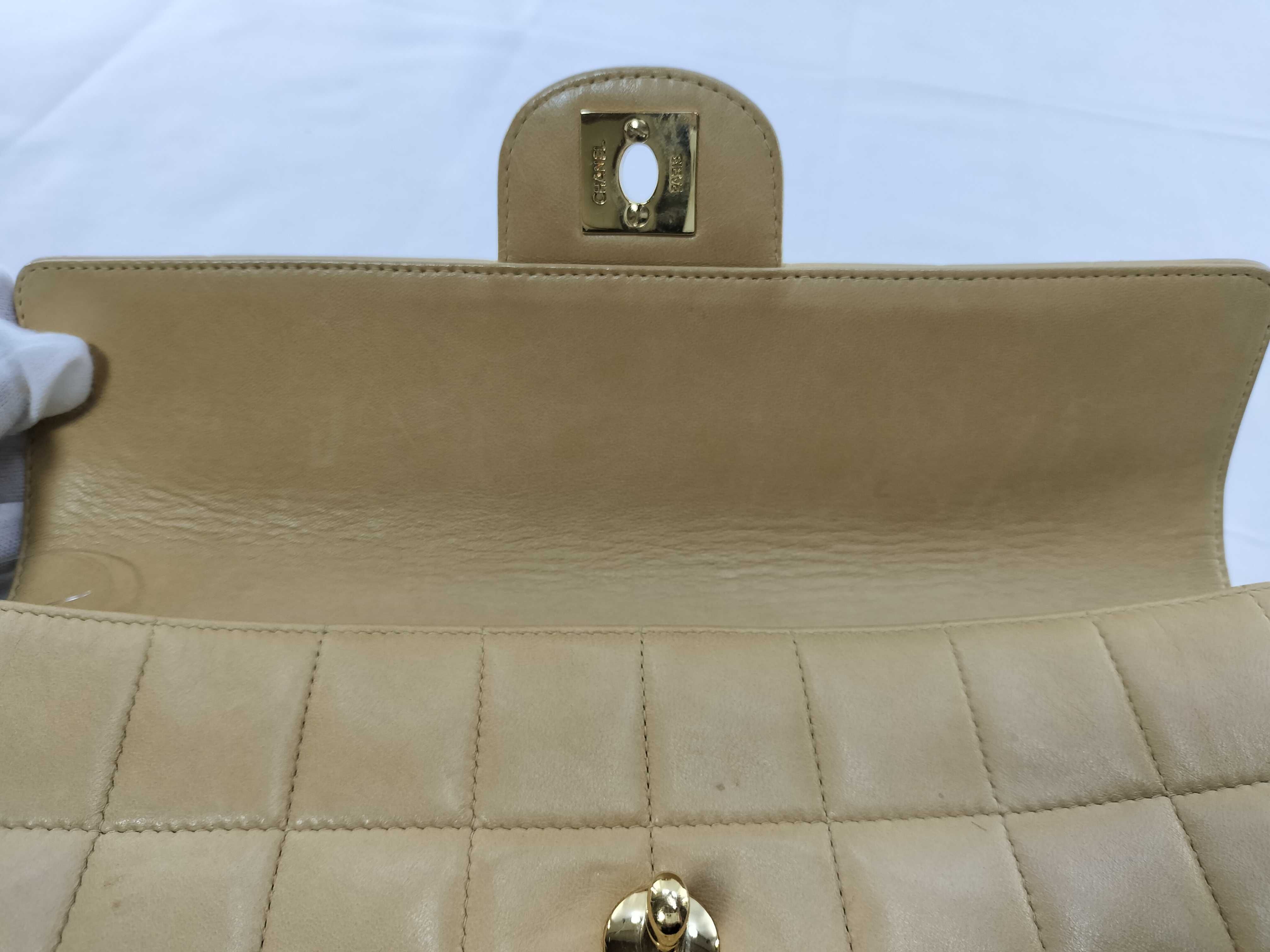 chocolate bar chain bag beige shoulder bag — view 7
