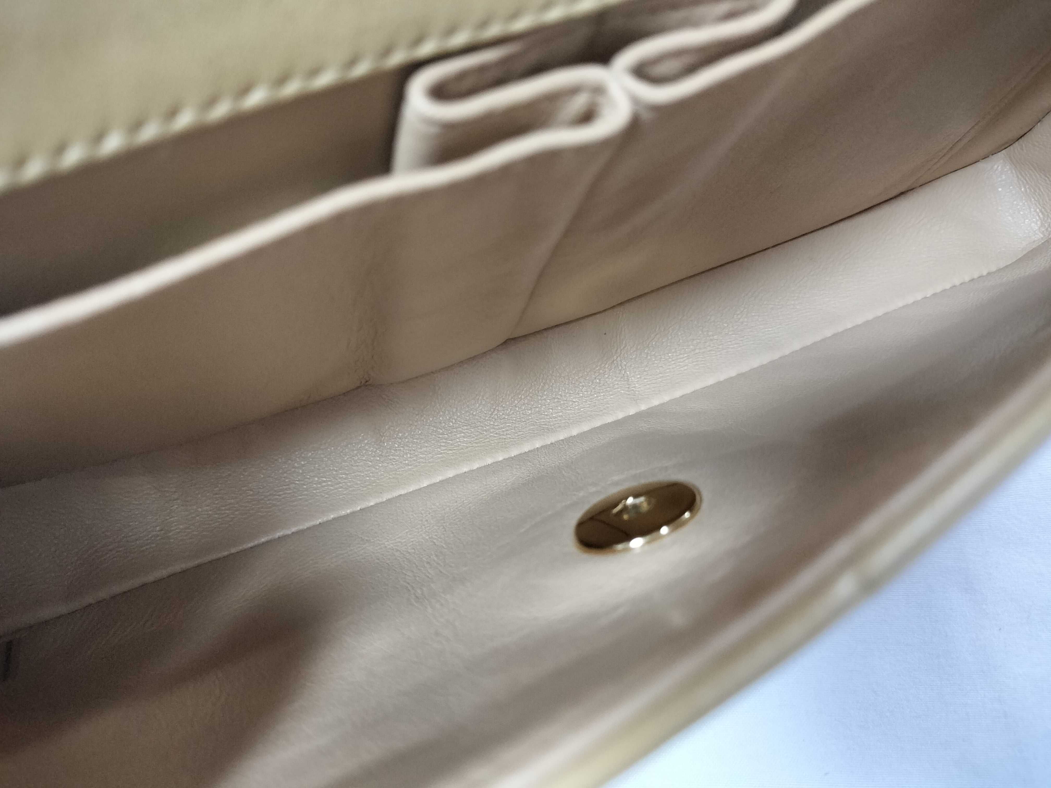 chocolate bar chain bag beige shoulder bag — view 9