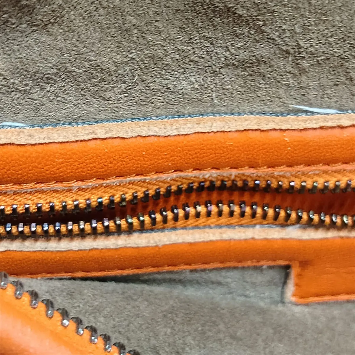 Intrecciato Hobo Leather Shoulder Bag, Orange, 232499 — view 11