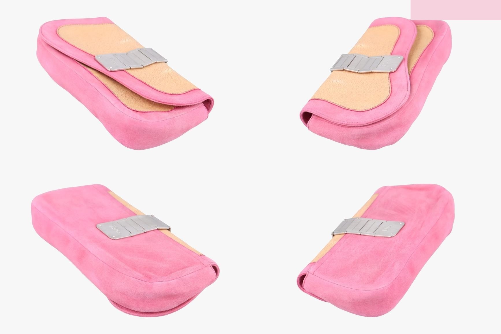 Double saddle suede x stingray pink — view 4