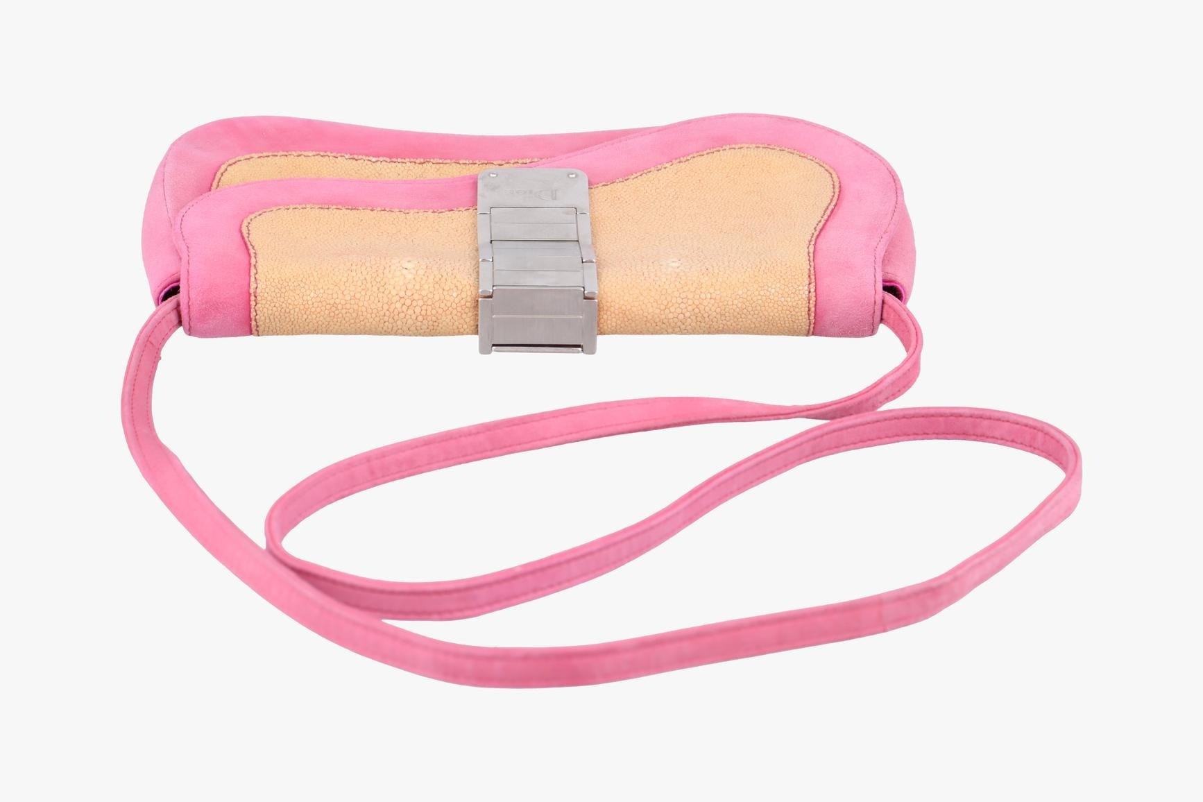 Double saddle suede x stingray pink — view 5