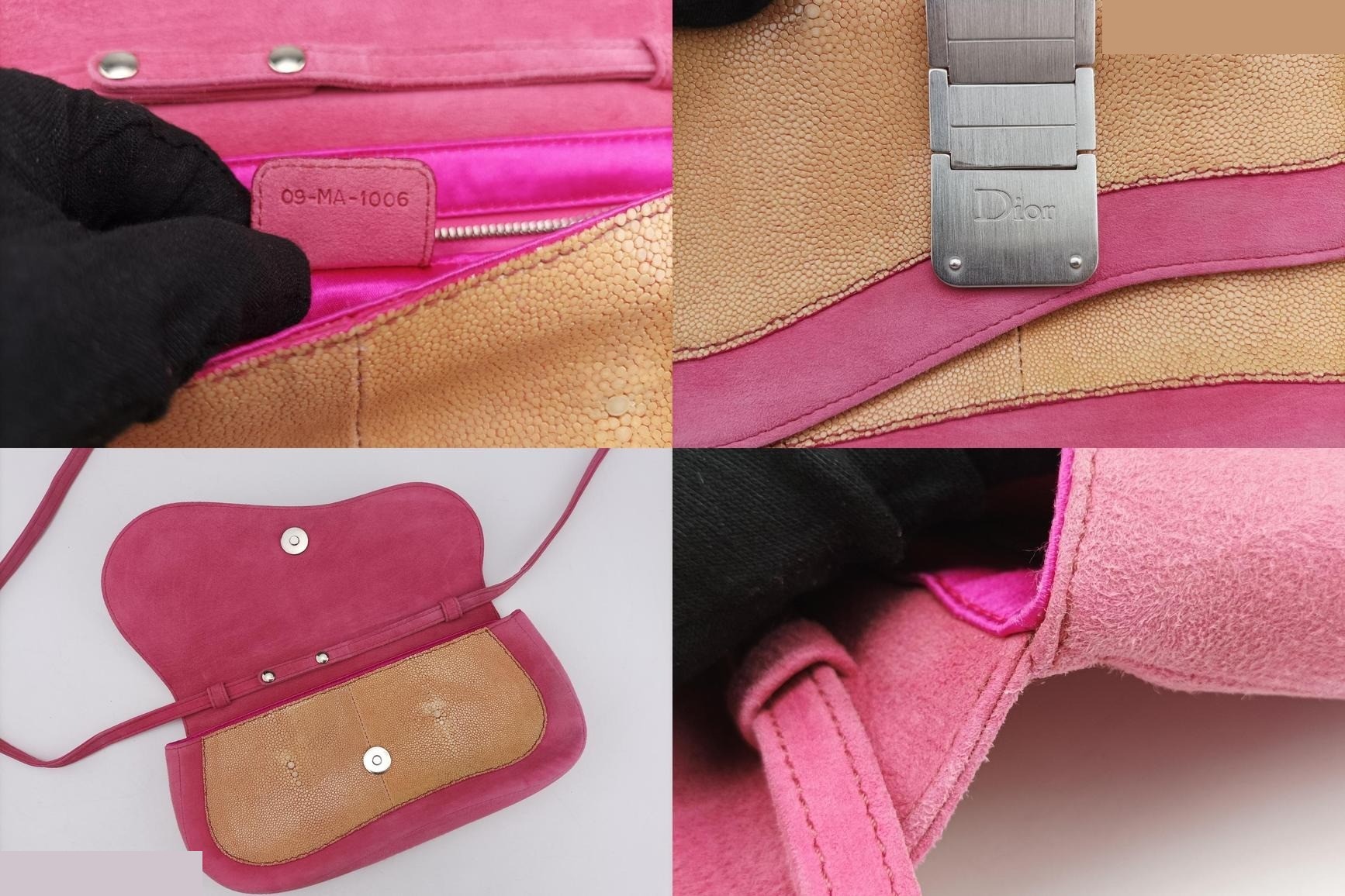 Double saddle suede x stingray pink — view 8