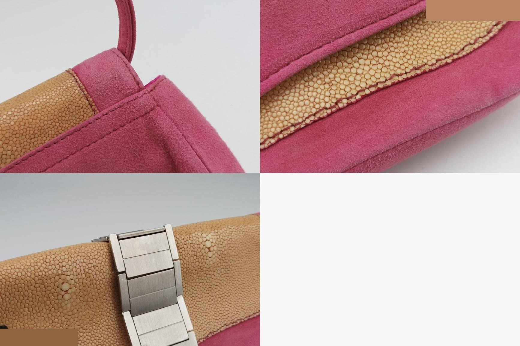 Double saddle suede x stingray pink — view 10