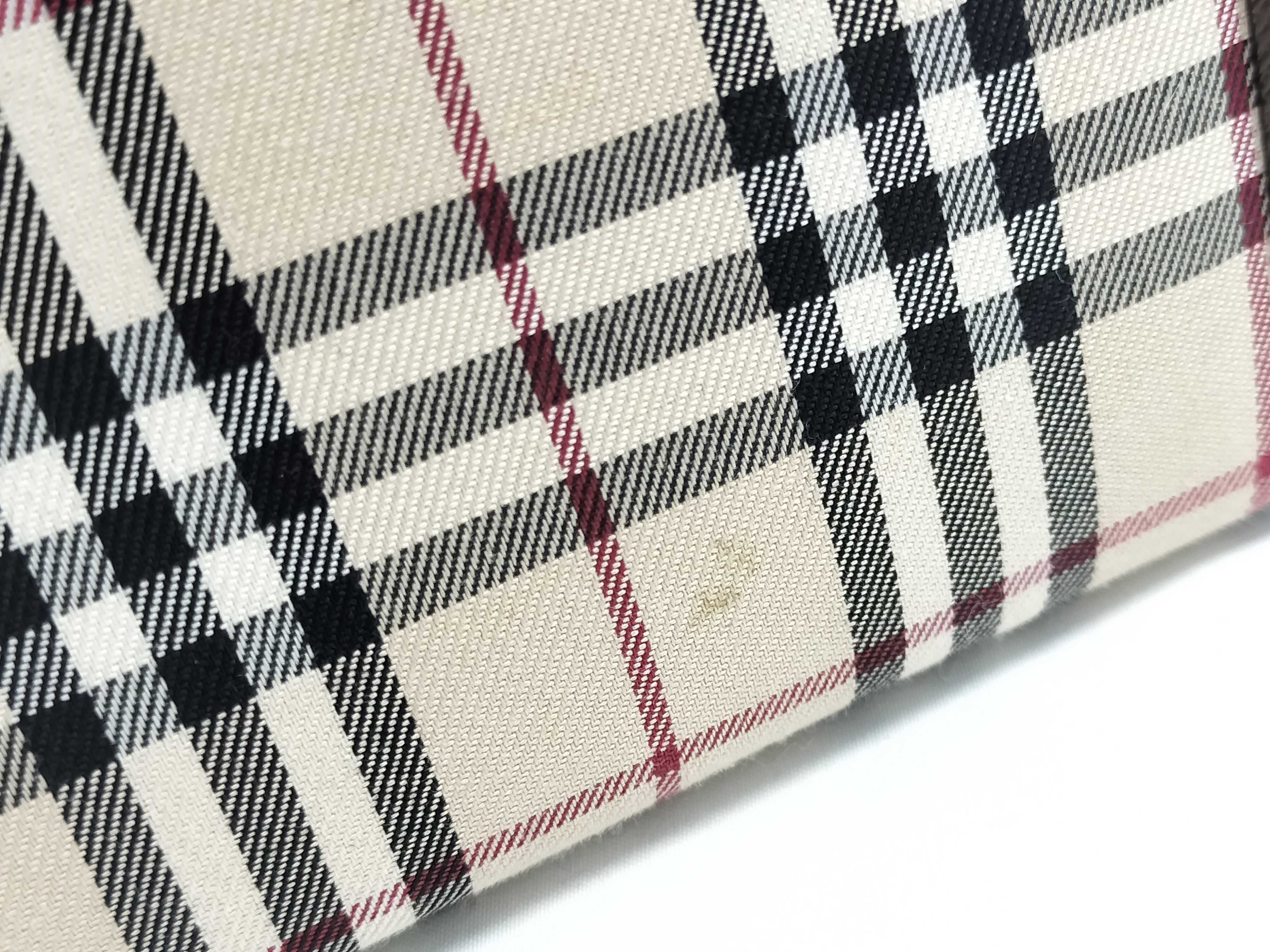 Nova Check Canvas x Leather Handbag — view 13