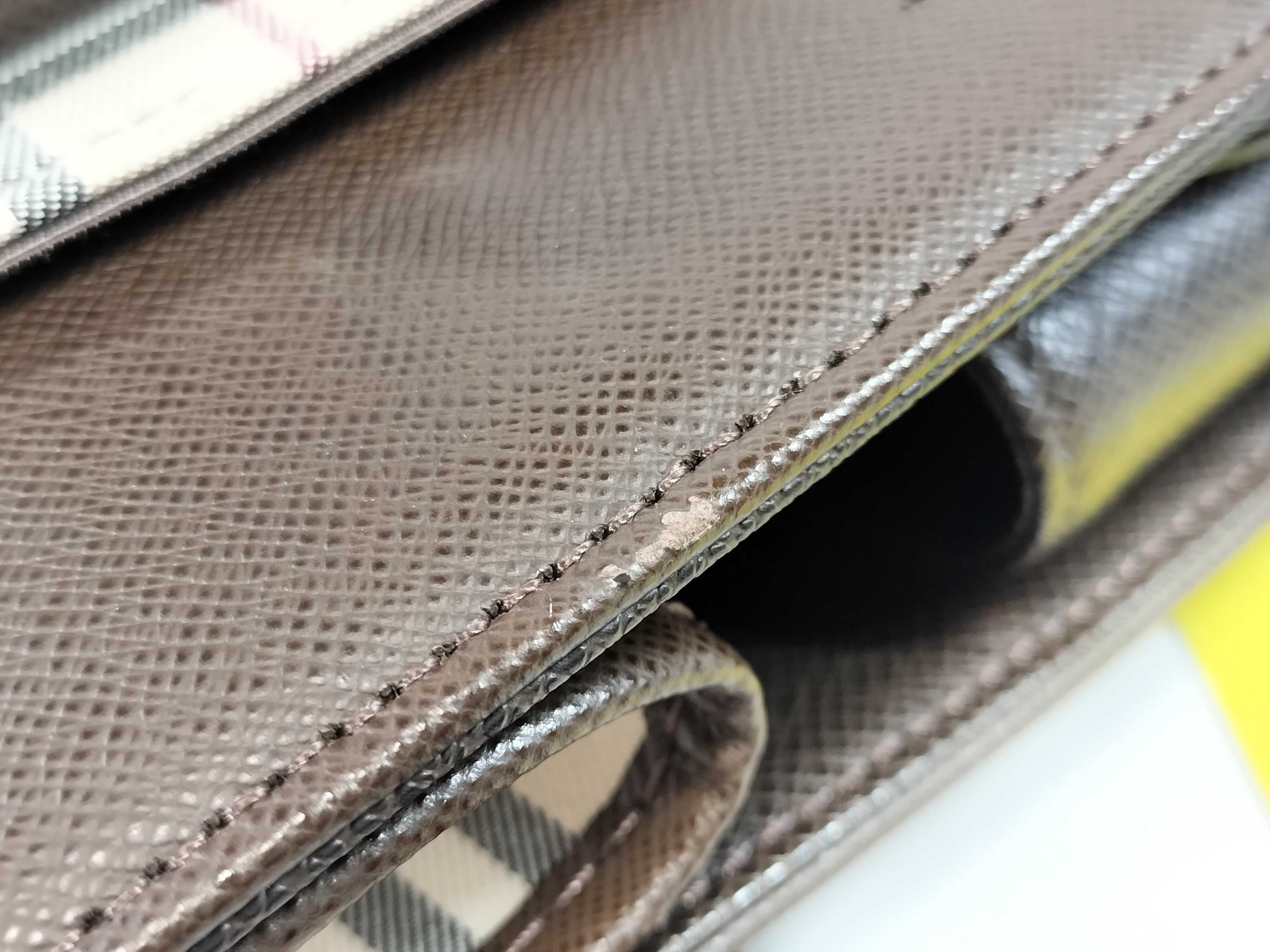 Nova Check Canvas x Leather Handbag — view 14