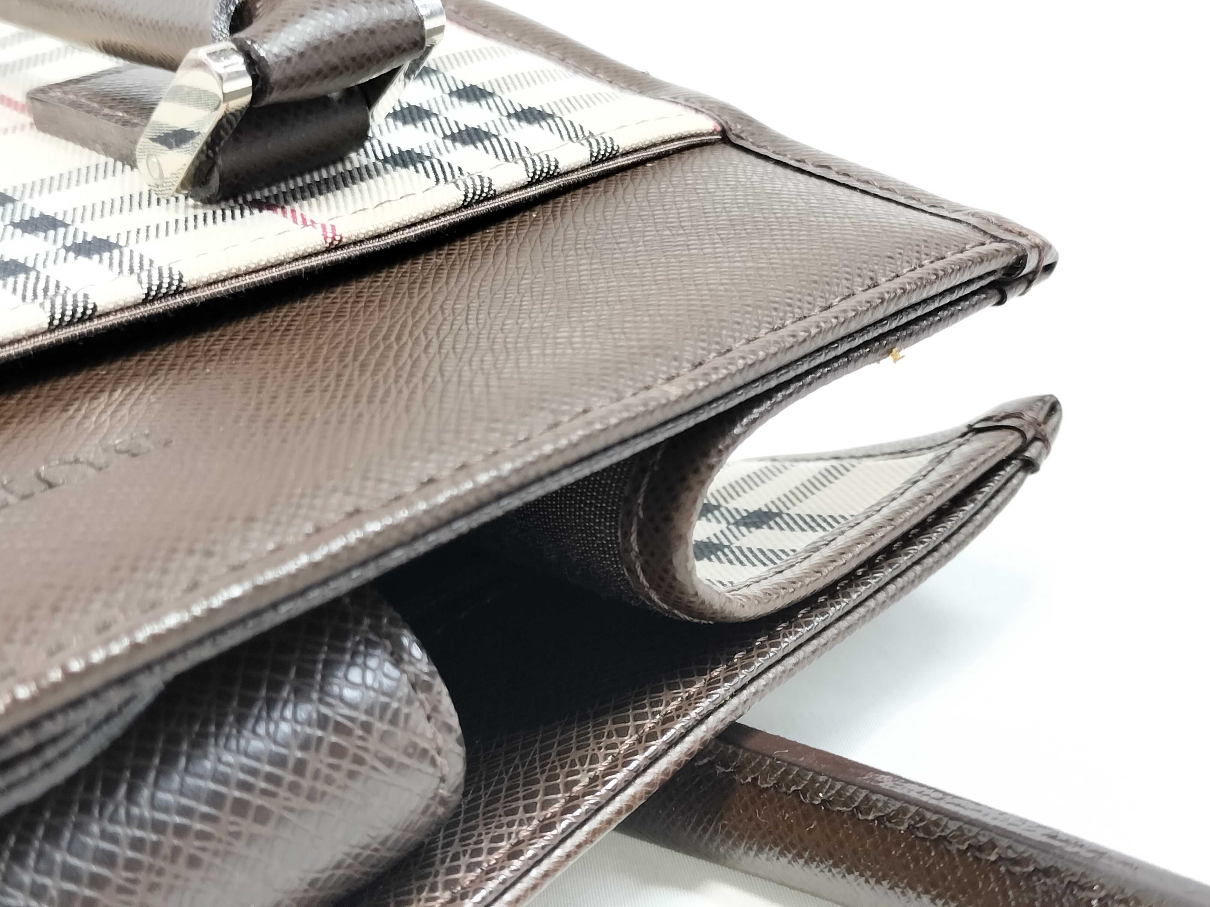 Nova Check Canvas x Leather Handbag — view 6