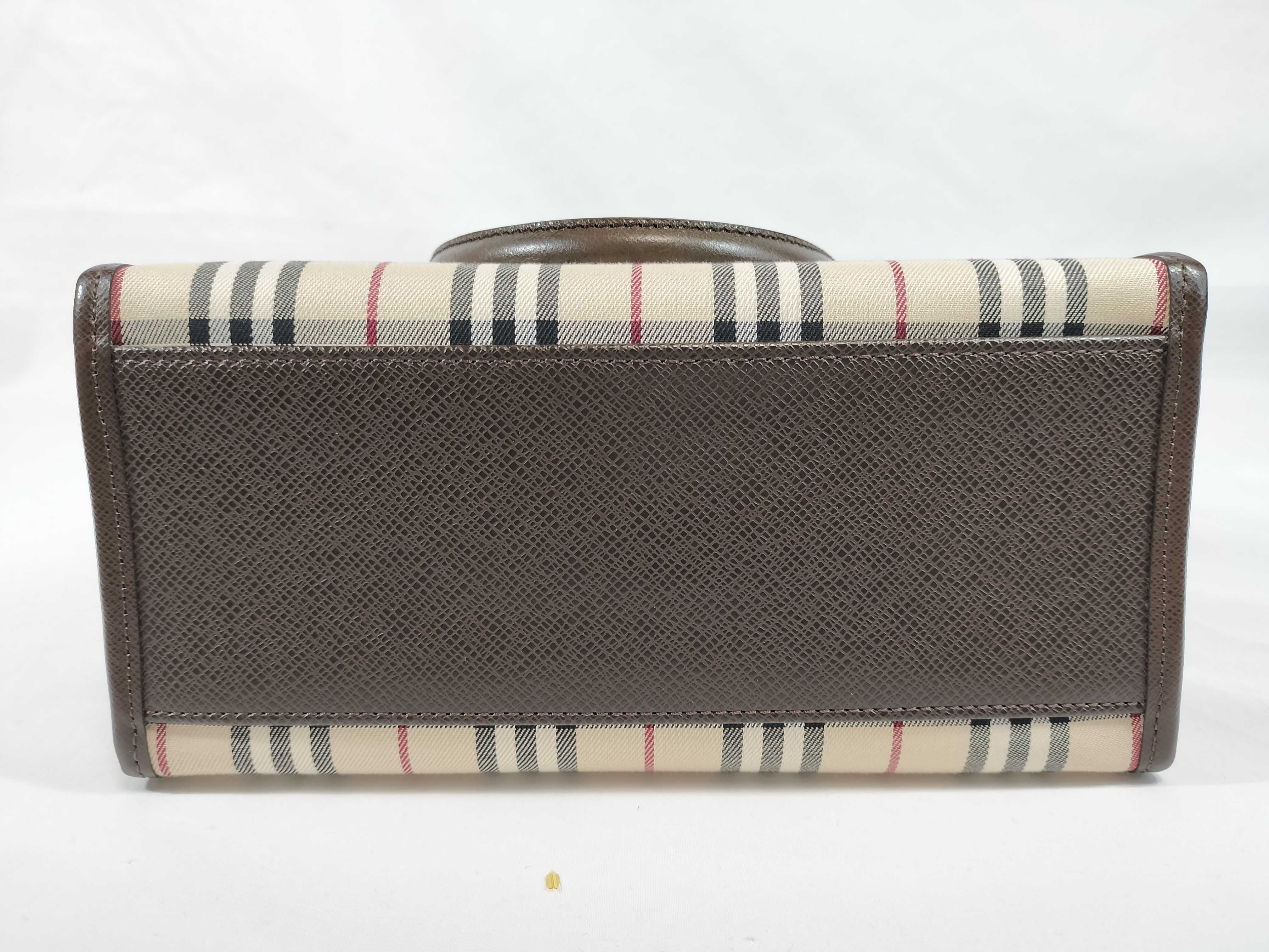 Nova Check Canvas x Leather Handbag — view 8