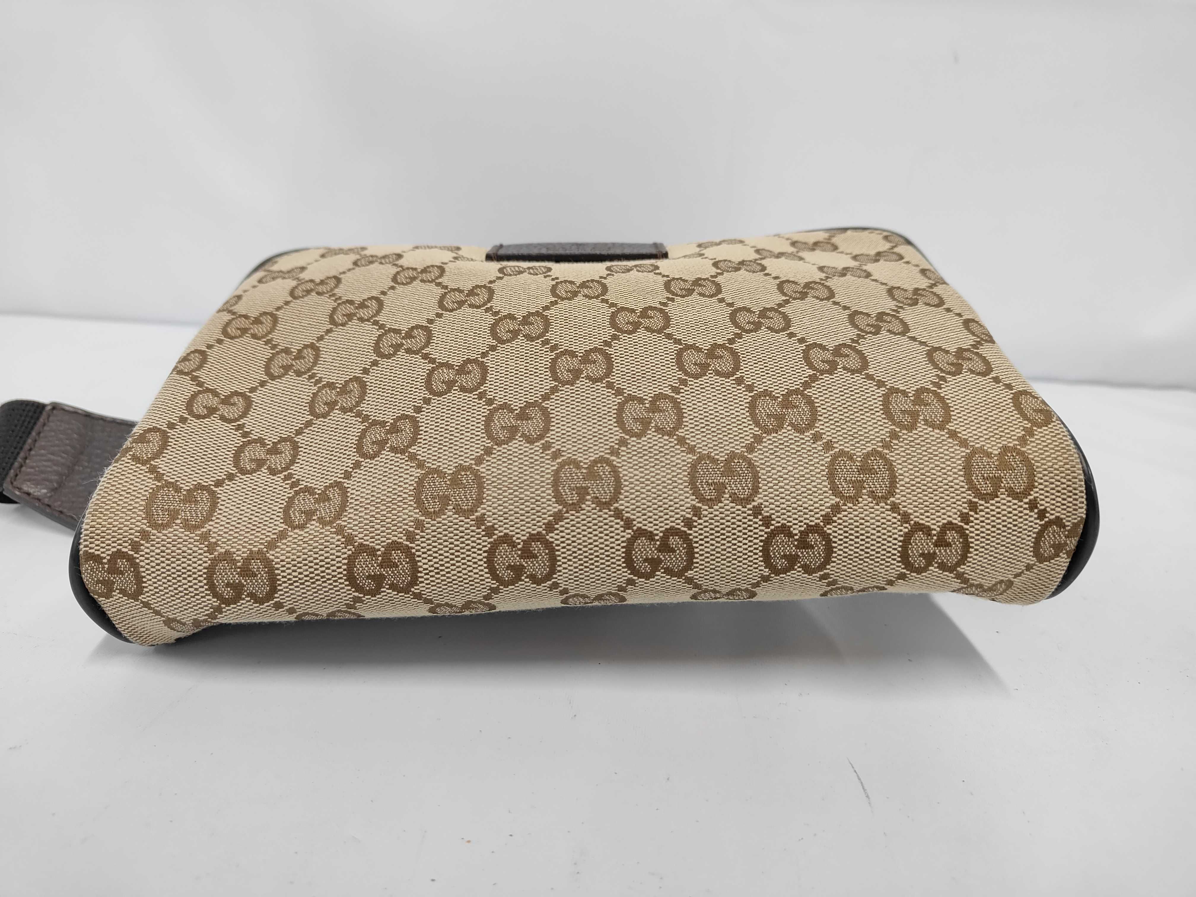 GG Canvas Waist Bag, Brown — view 3