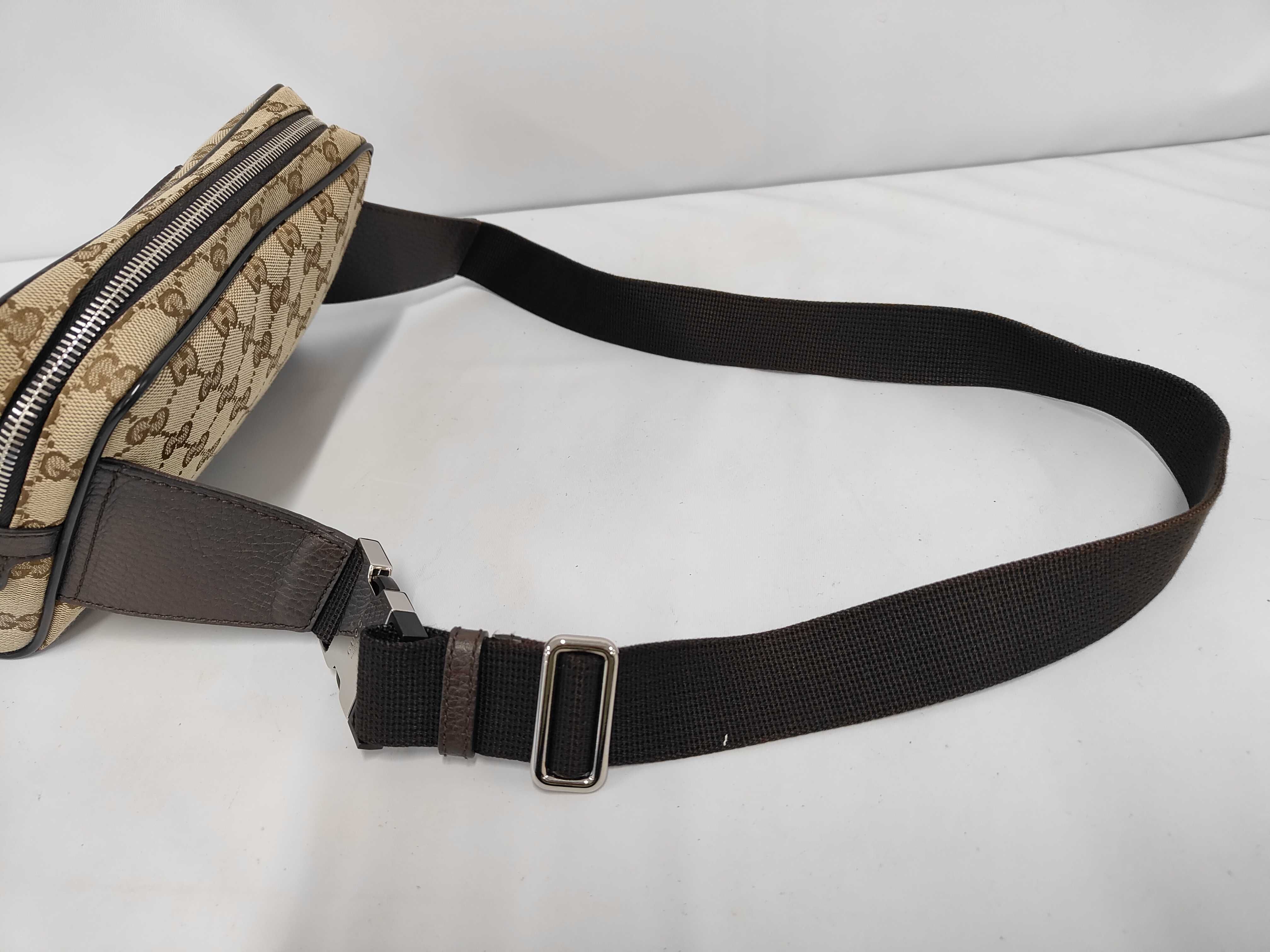 GG Canvas Waist Bag, Brown — view 5