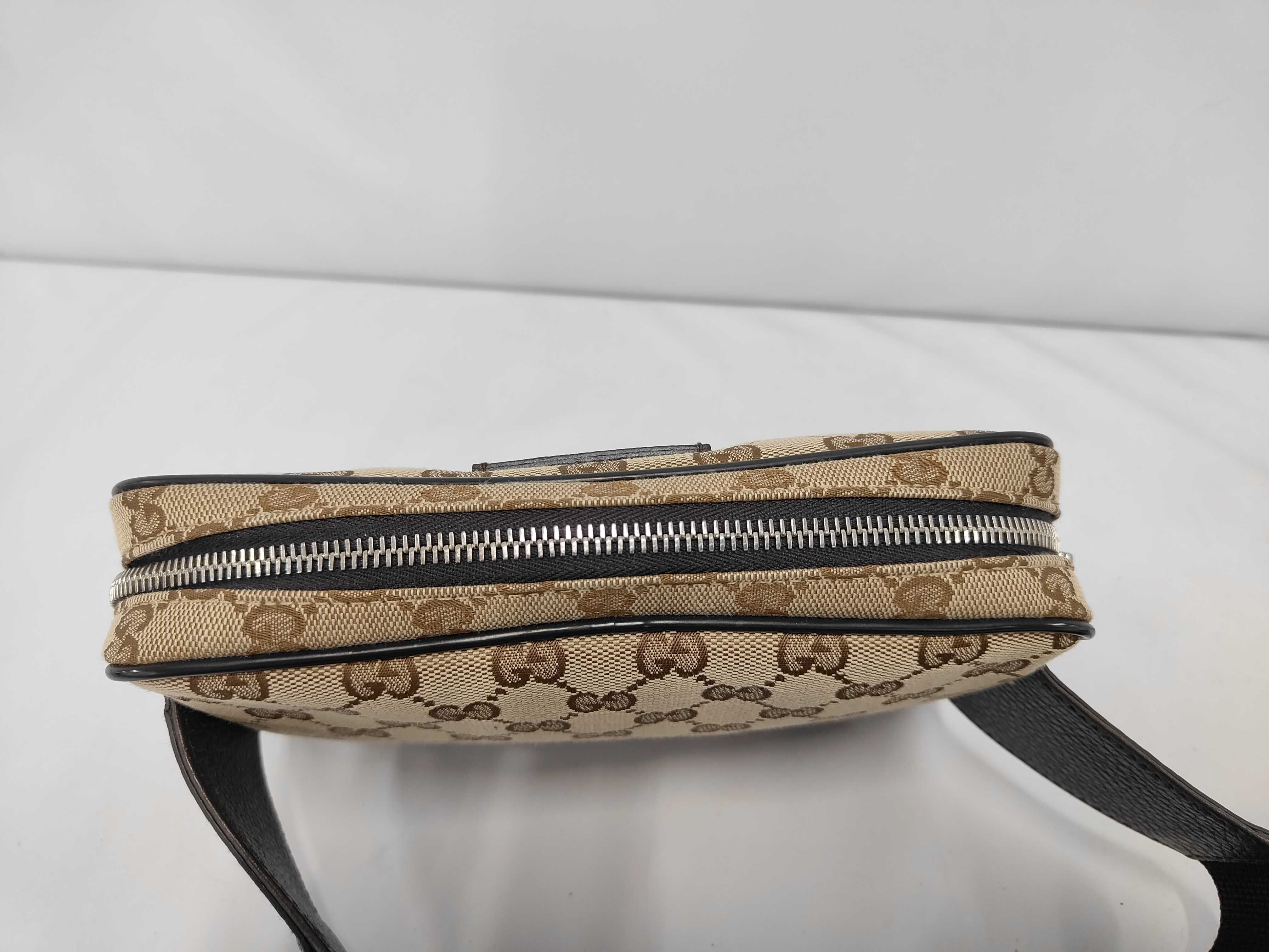 GG Canvas Waist Bag, Brown — view 8