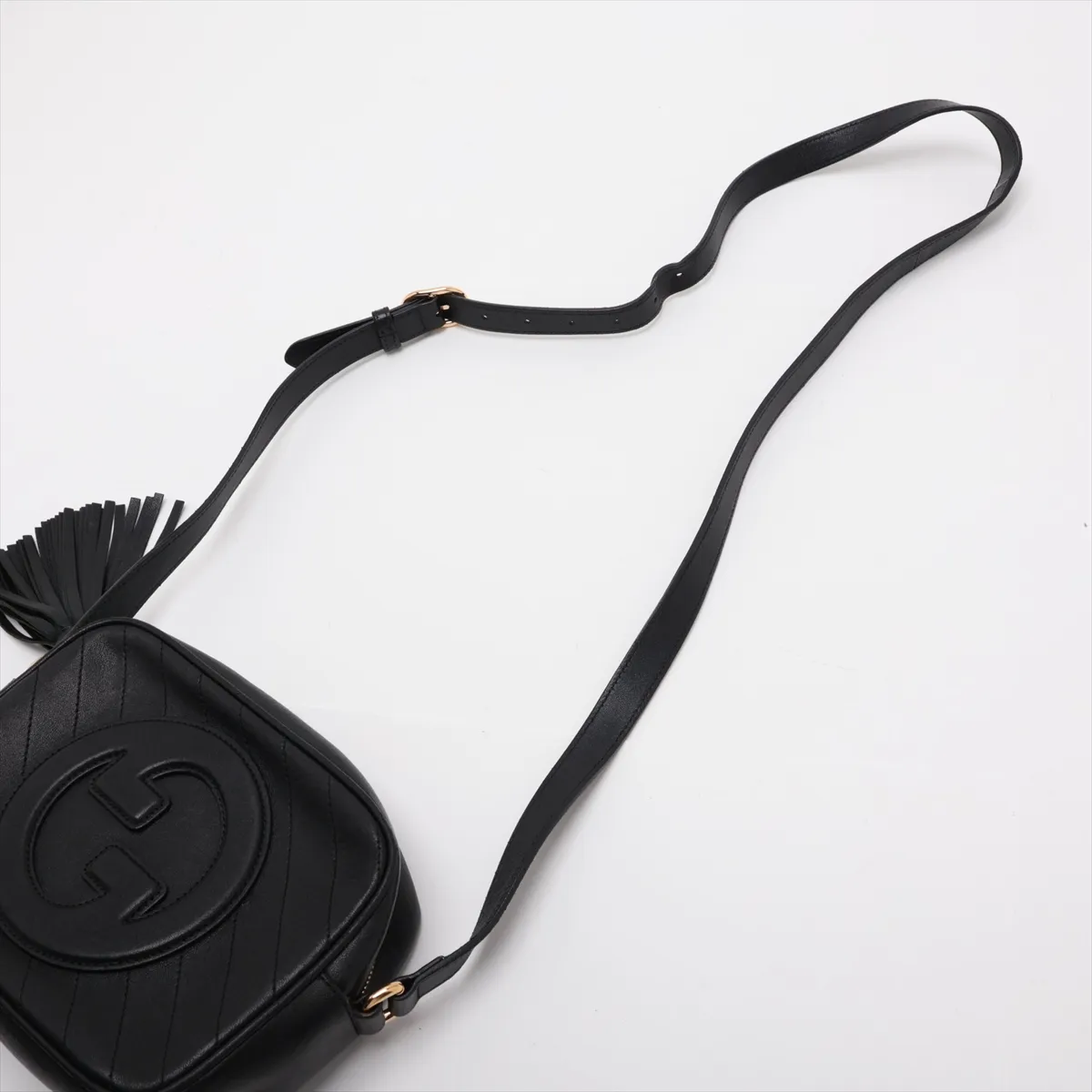 Blondie Leather Shoulder Bag, Black, 742360 — view 5