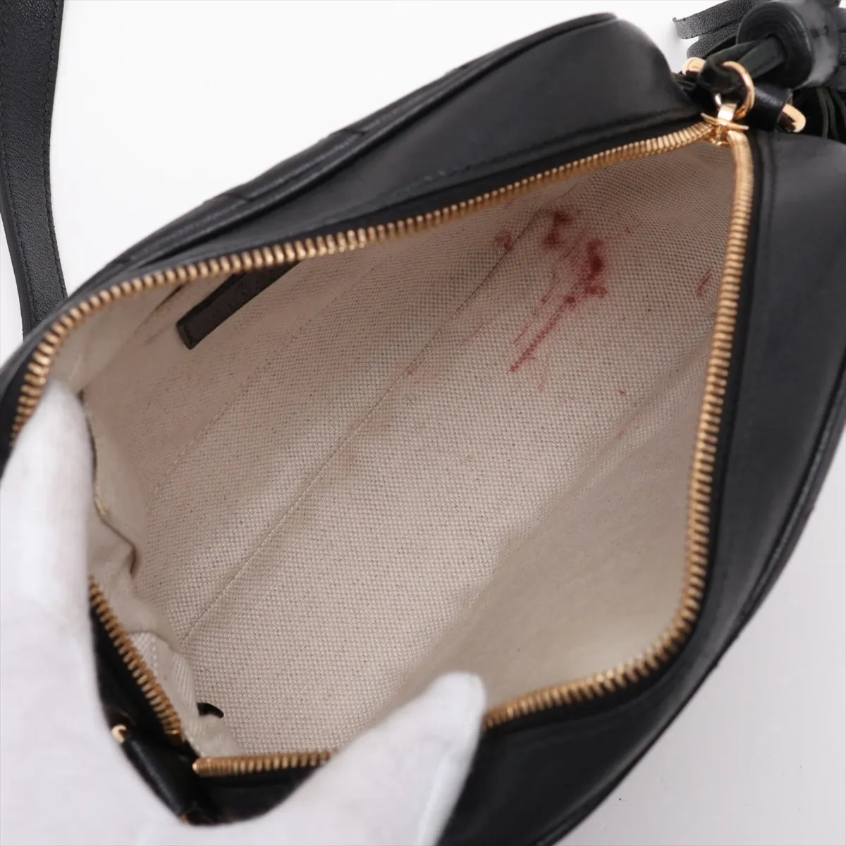 Blondie Leather Shoulder Bag, Black, 742360 — view 6