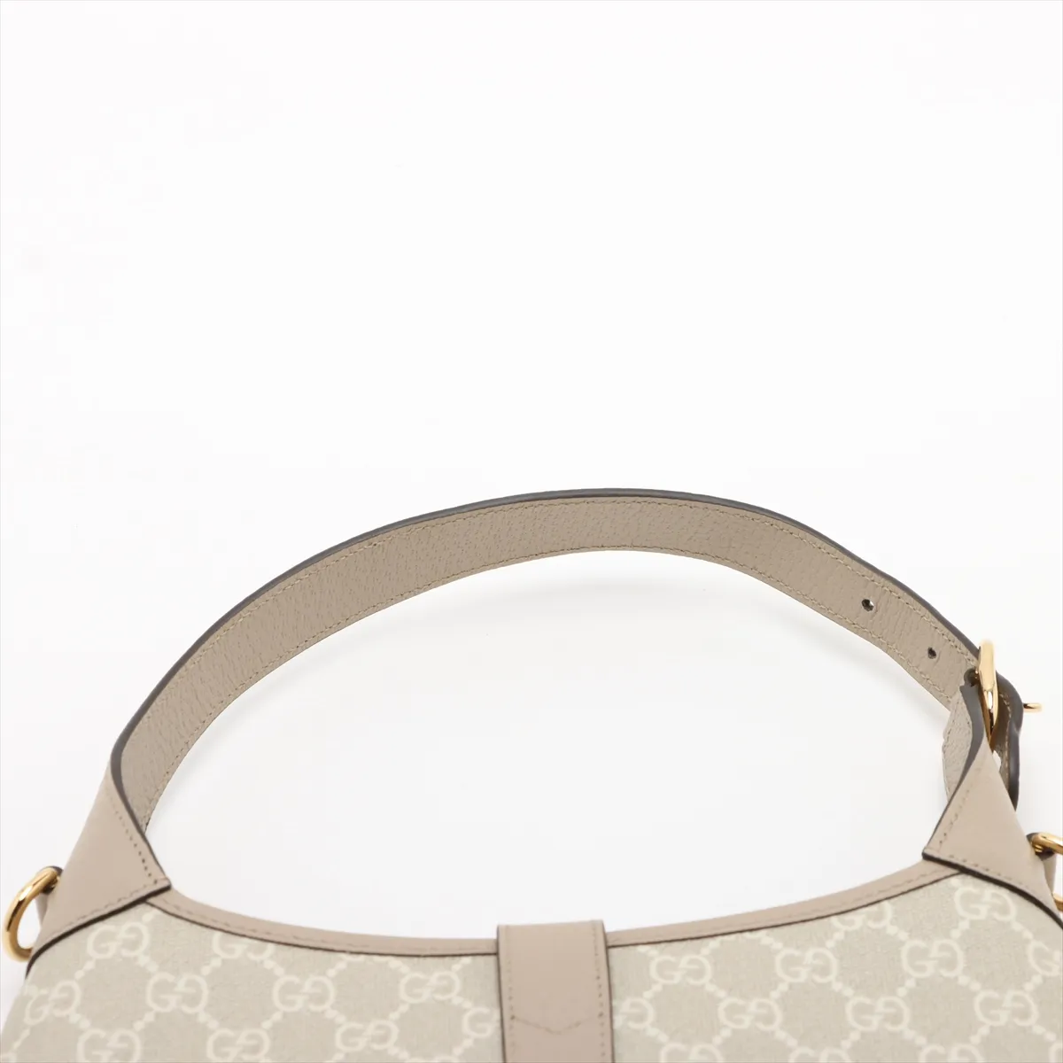 Jackie 1961 GG Supreme PVC x Leather 2-Way Shoulder Bag, Beige, 678843 — view 6