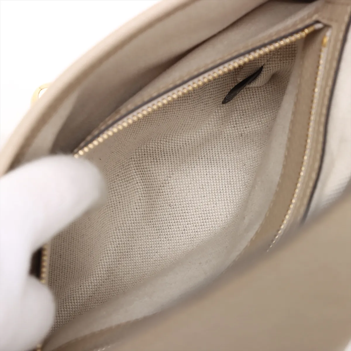 Jackie 1961 GG Supreme PVC x Leather 2-Way Shoulder Bag, Beige, 678843 — view 9