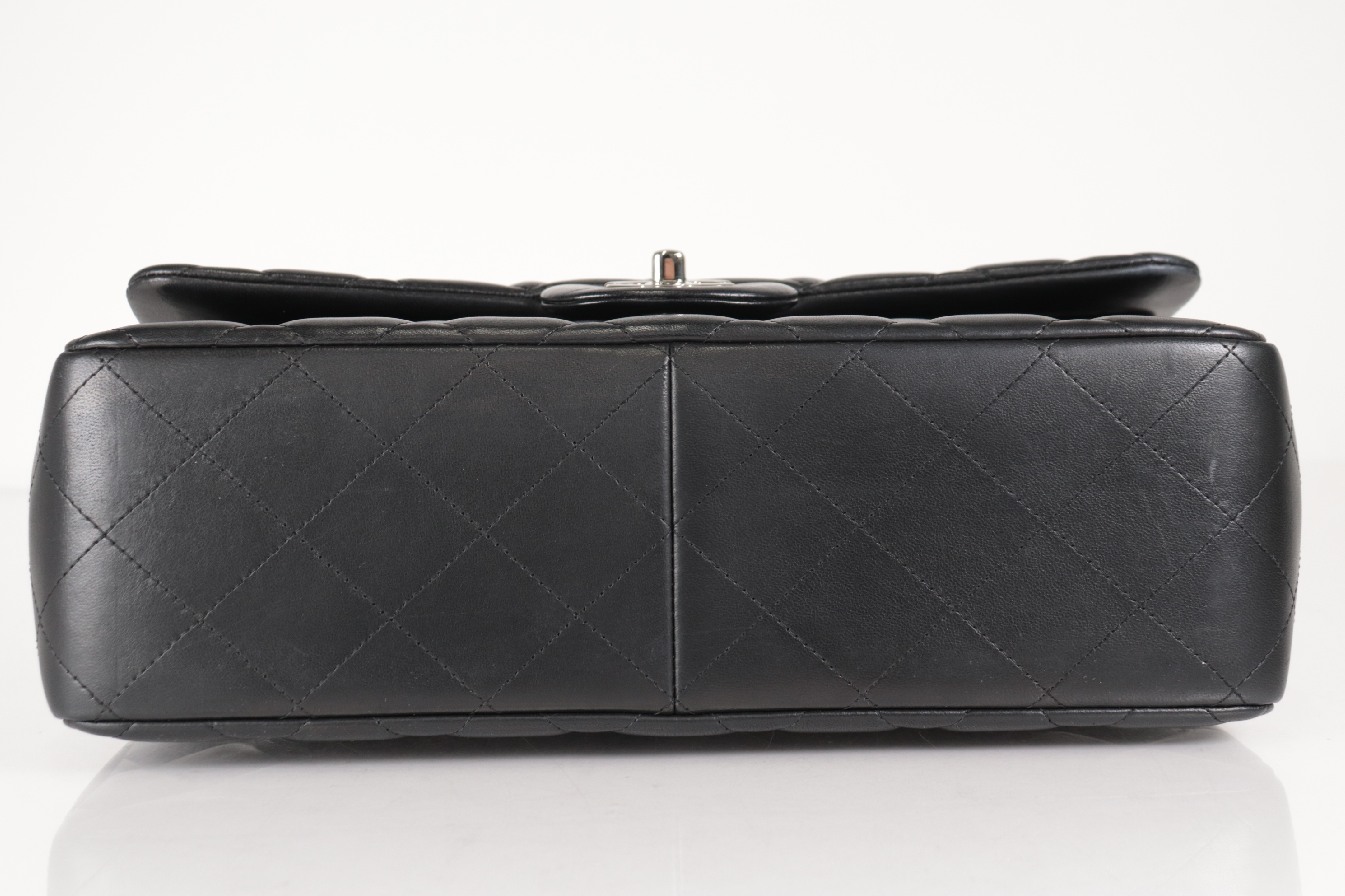 W-Flap 30 Lambskin Chain Shoulder Bag, Silver Hardware, Serial Number 18 Series — view 7
