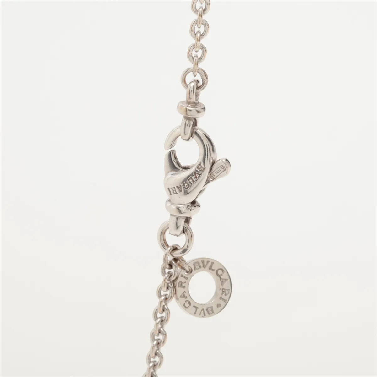 ingot necklace 750(WG) 19.1g Faint engraving Hard ring — view 3