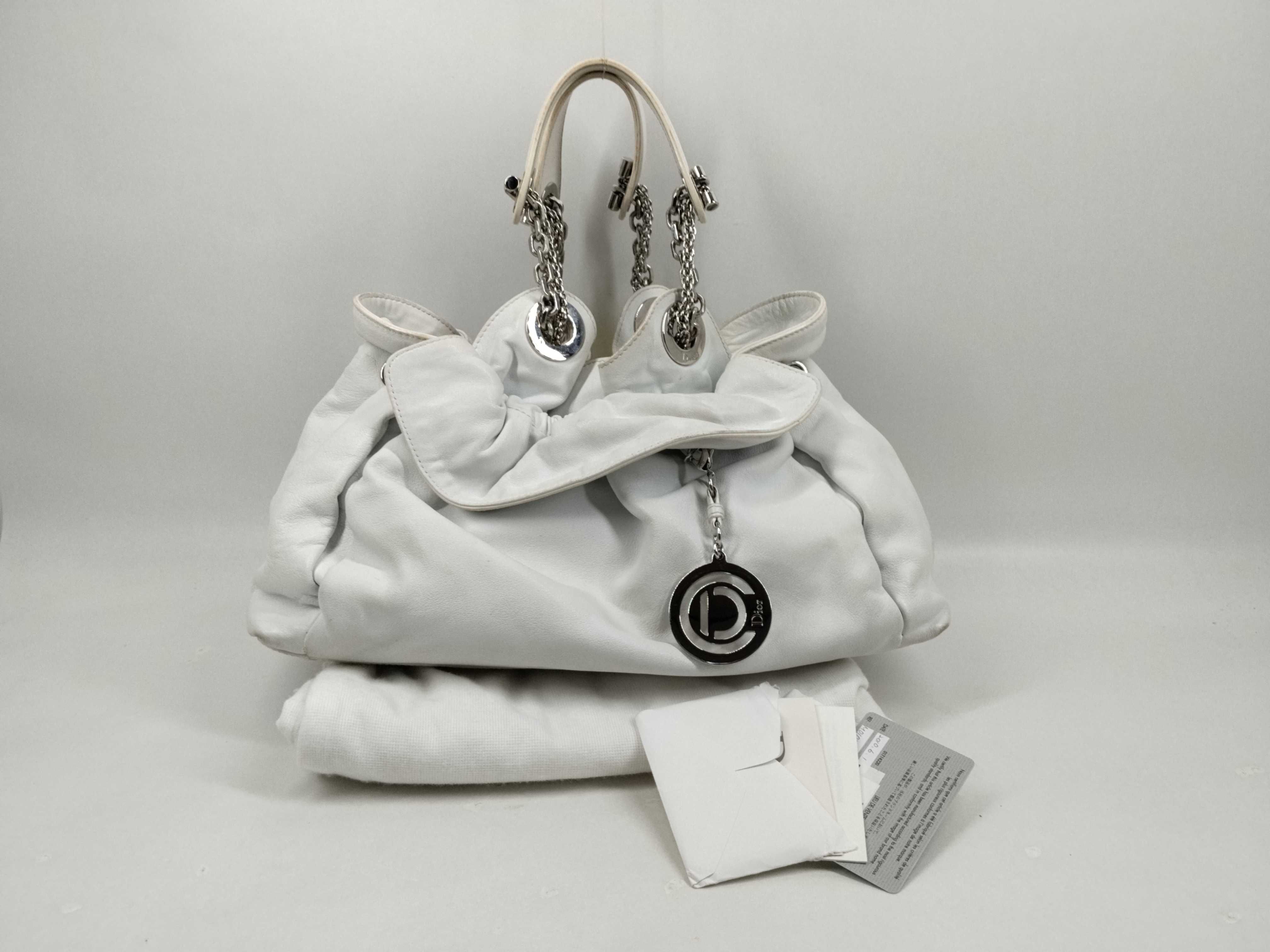 Le Torrent White Handbag