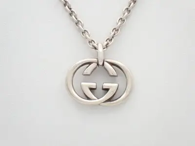 Interlocking G Necklace, AG925, 25.8g, Chain approx. 50cm