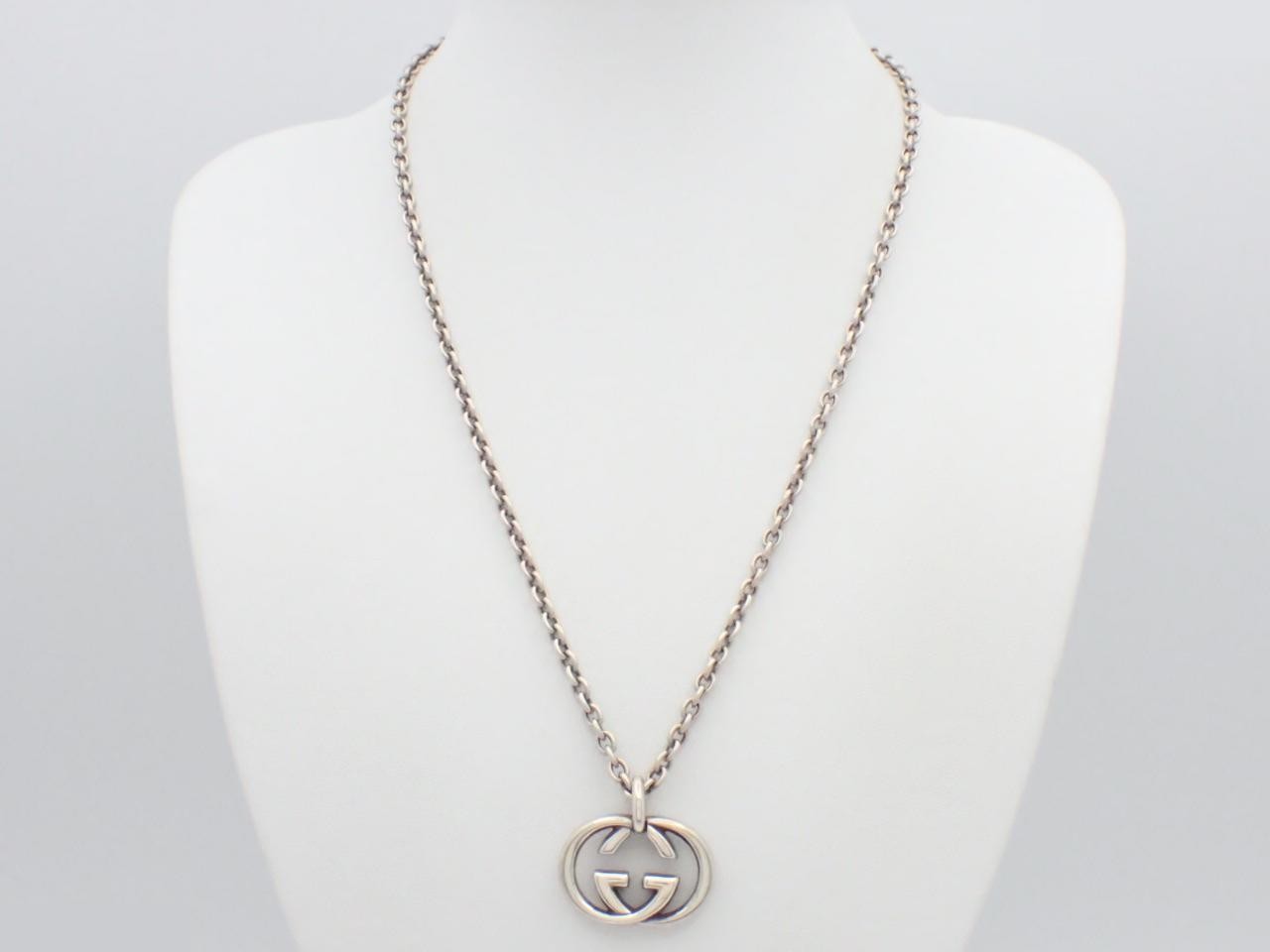 Interlocking G Necklace, AG925, 25.8g, Chain approx. 50cm — view 3