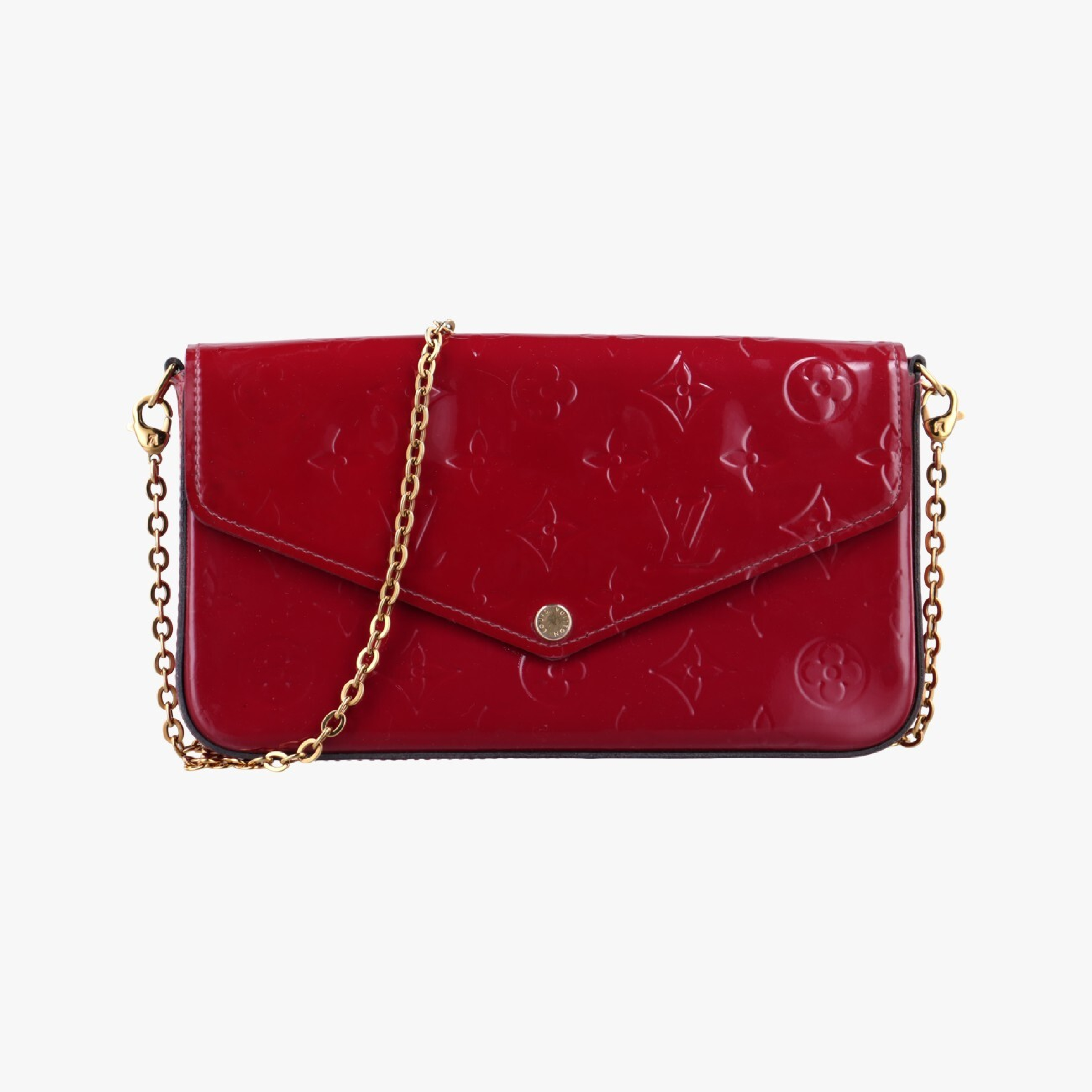 Pochette Felicie Cerise Vernis M61293 MI4136 Shoulder Bag