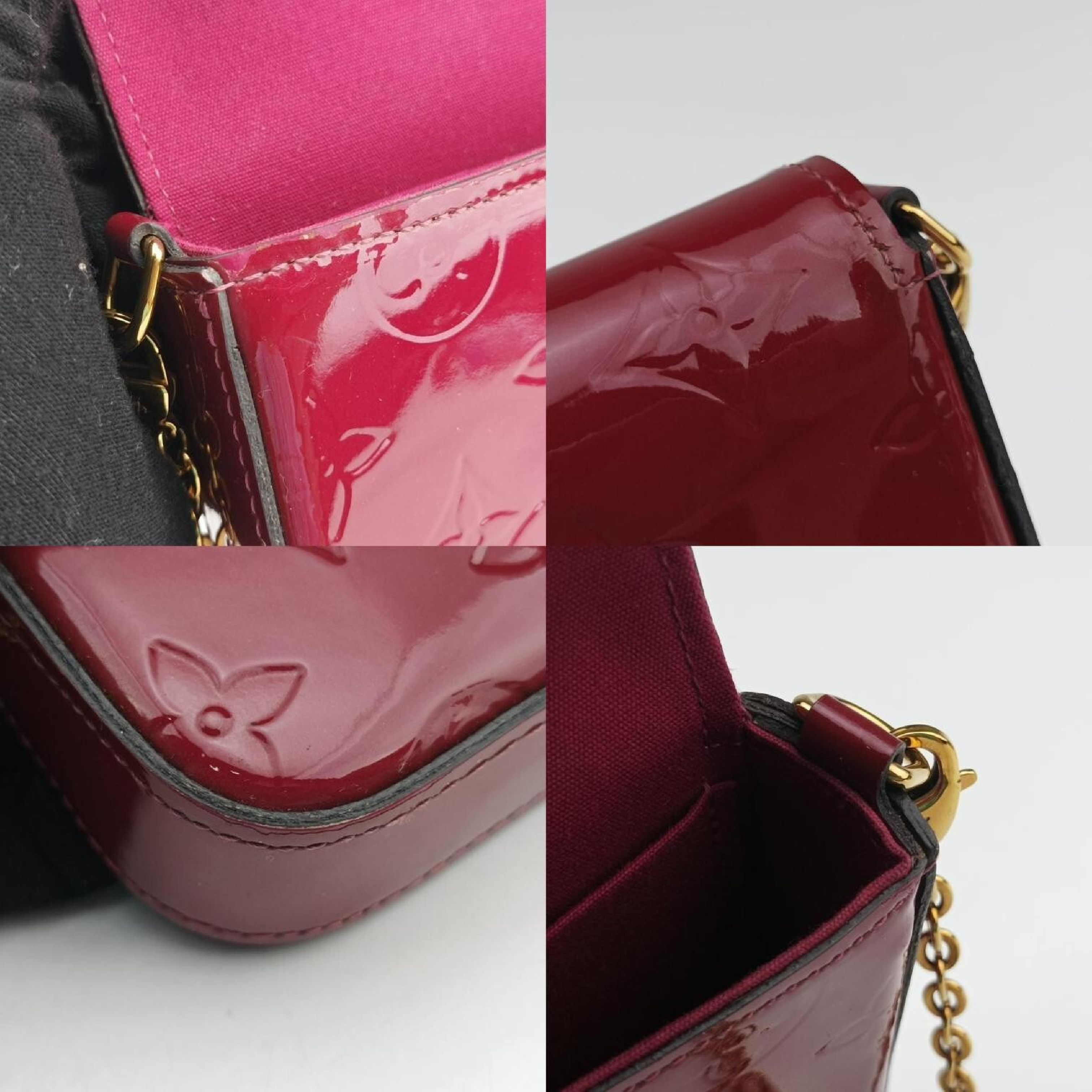 Pochette Felicie Cerise Vernis M61293 MI4136 Shoulder Bag — view 9