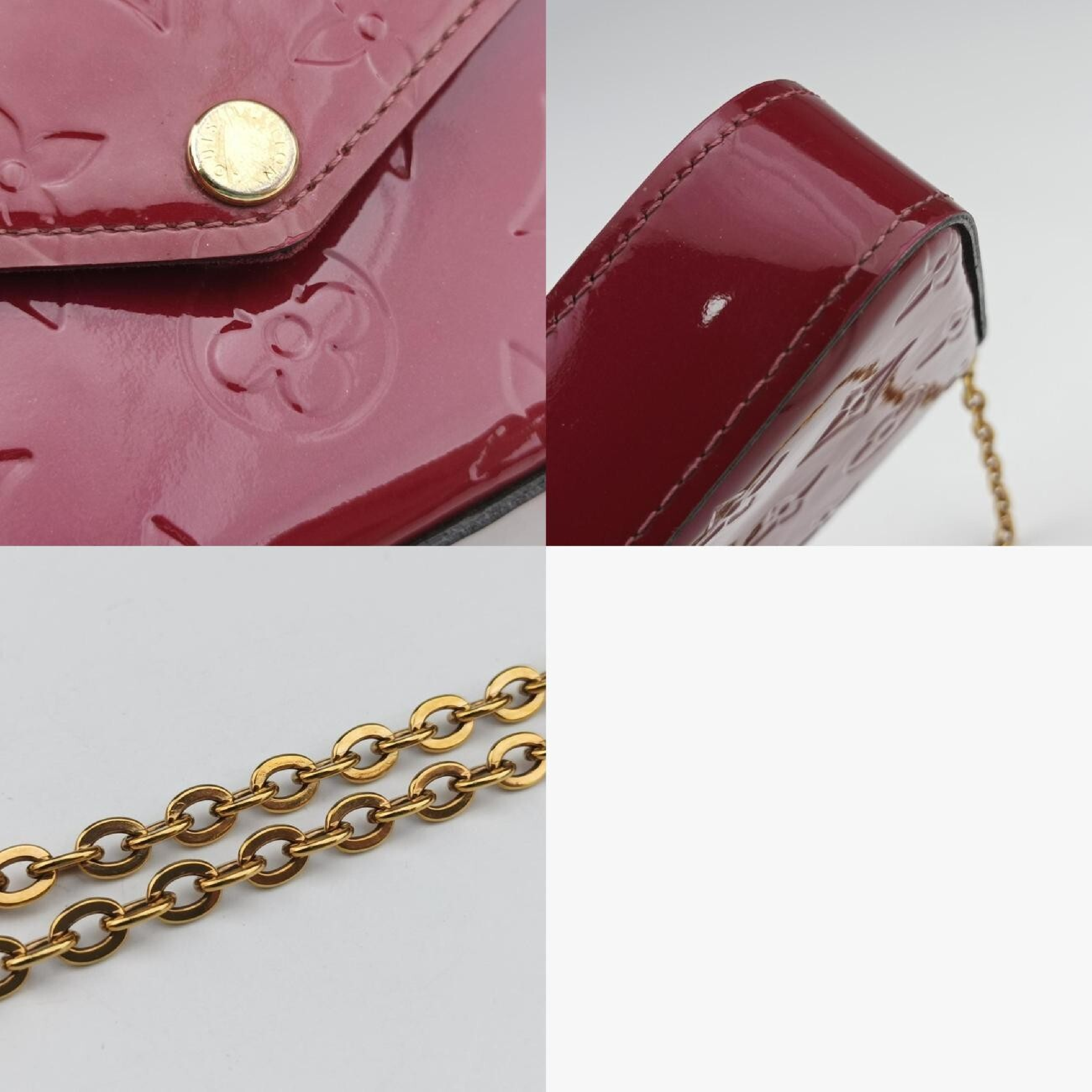 Pochette Felicie Cerise Vernis M61293 MI4136 Shoulder Bag — view 10