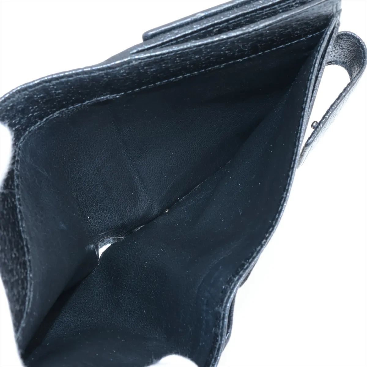 GG Canvas 112664 Canvas x Leather Compact Wallet Black — view 4