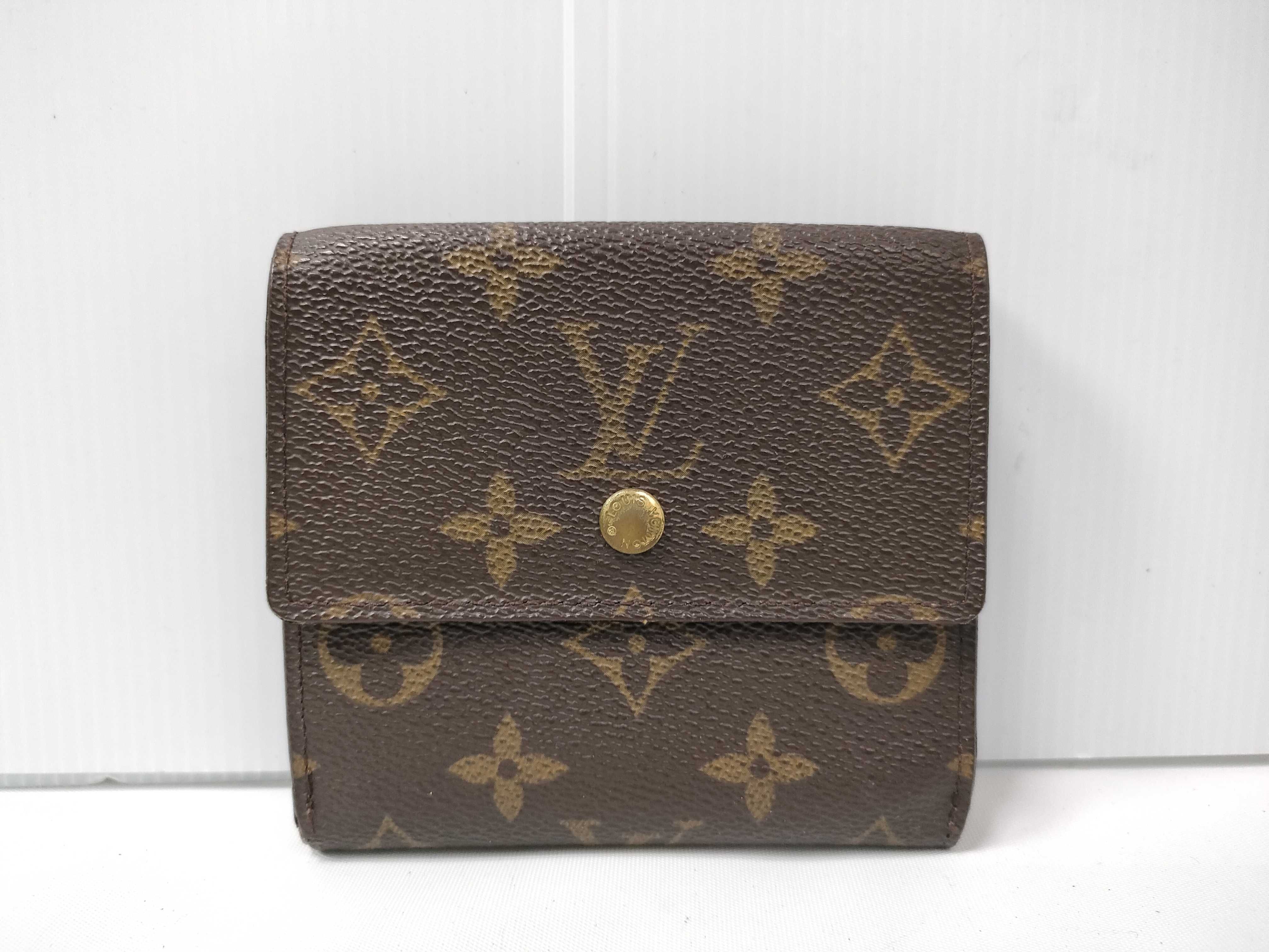 Monogram Double Snap Folding Wallet