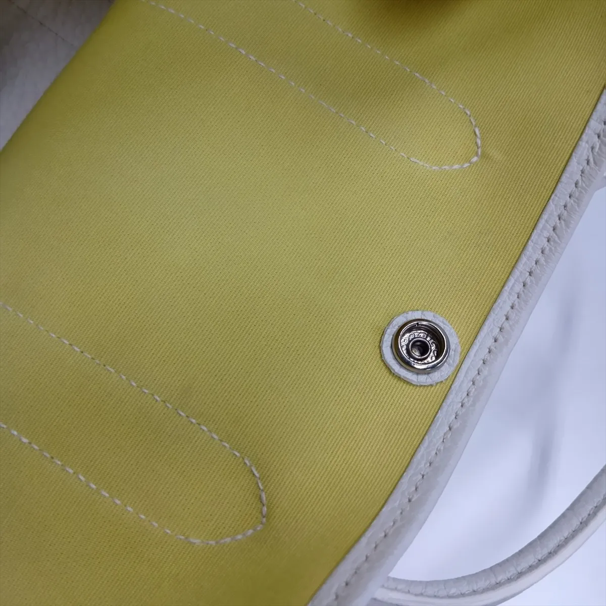 Garden Party 30 TPM Toile Officier x Buffle Jaune Poussin x White Silver Hardware R: 2014 — view 12
